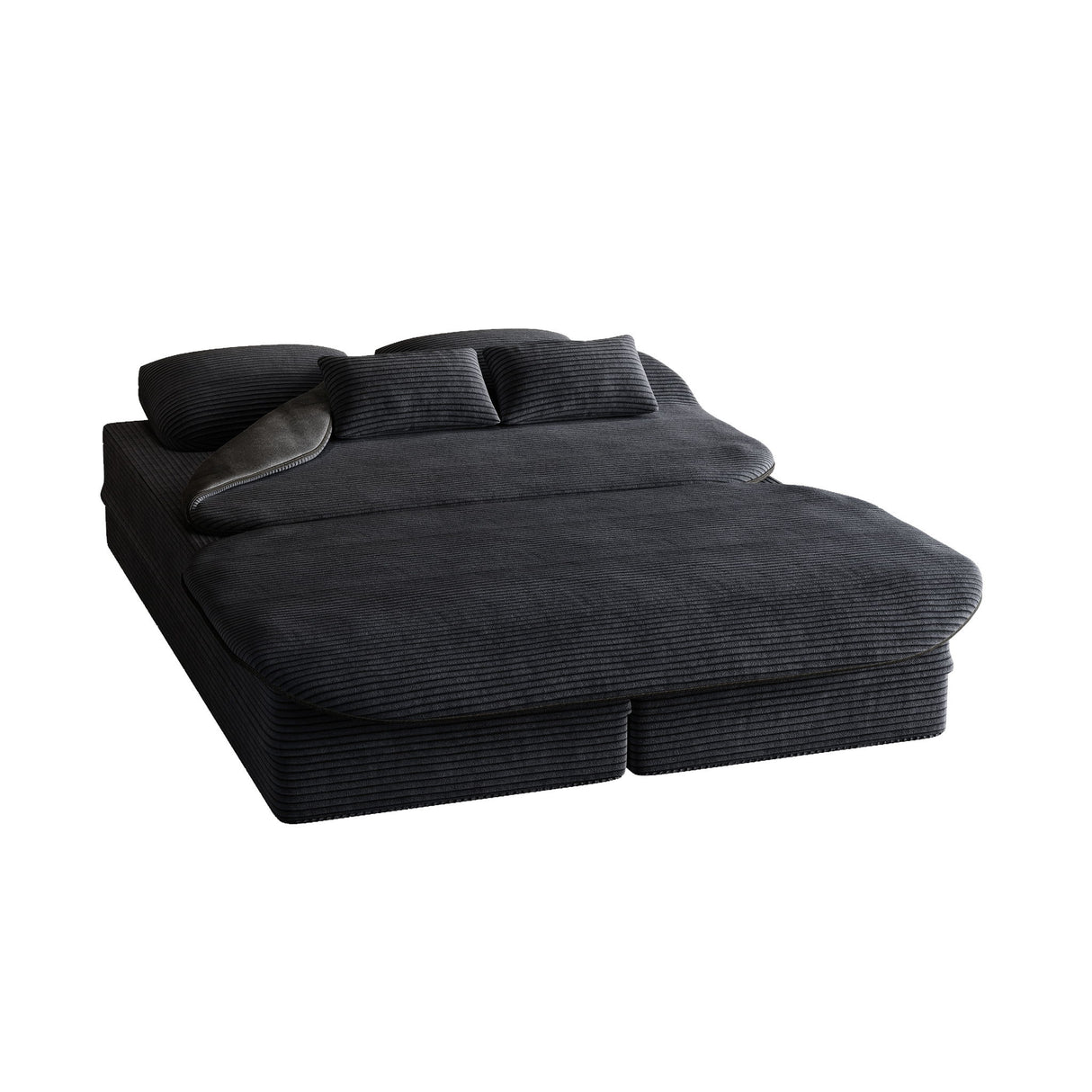 2 In 1 Foldable Sofa Bed With Multi Functional Blanket