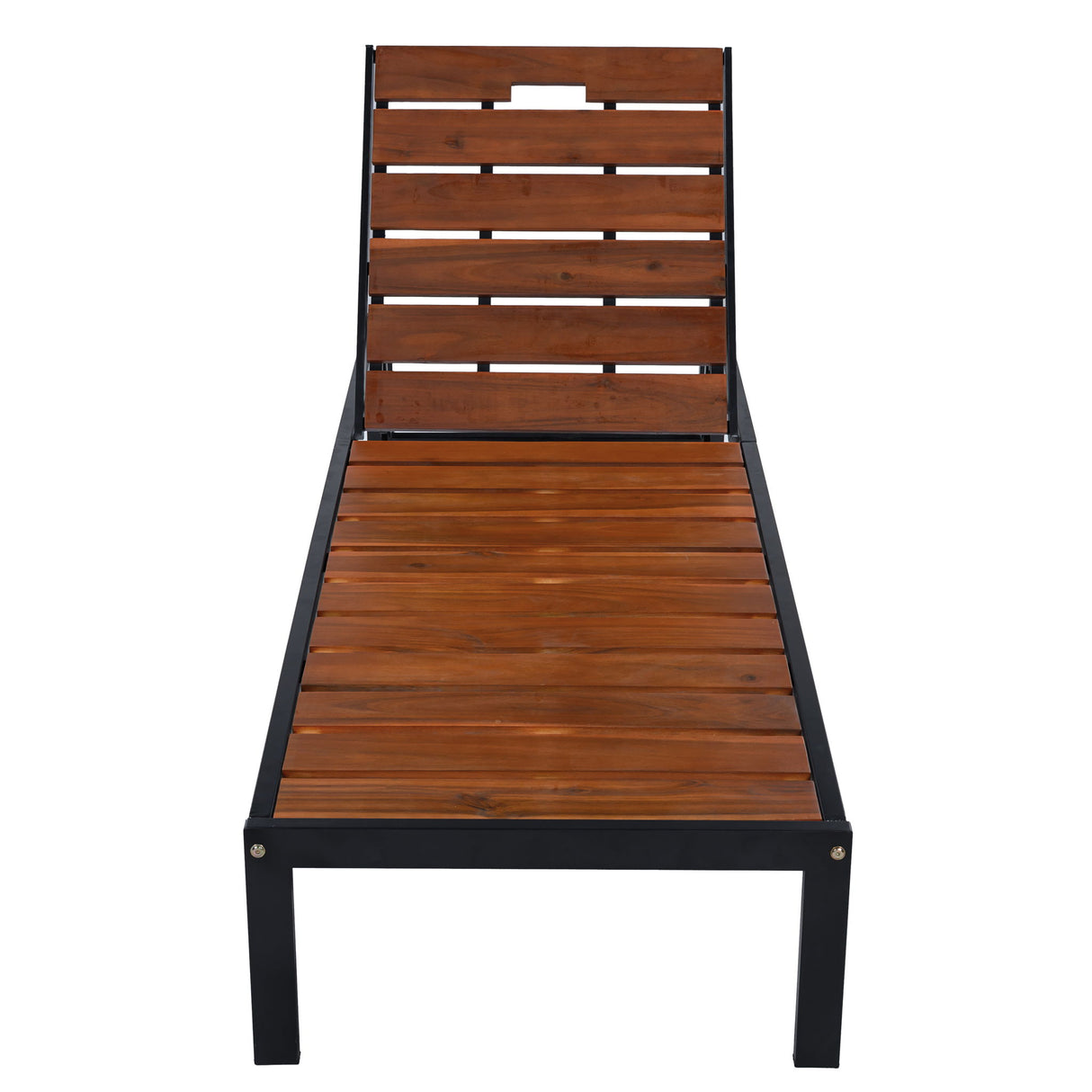 Outdoor Chaise With Adjustable Backrest