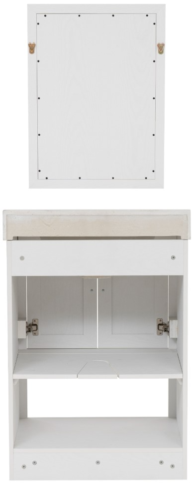 Linon Barkley White 25" Vanity with Mirror