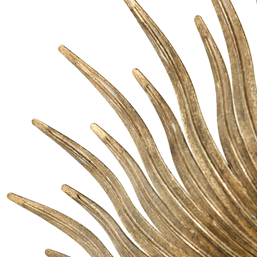 Retro DesignSunburst Metal Wall Mirror Decorative Mirror For A Bedroom Dressing Room, Hallway Or Living Space - Gold - Wall Mirrors - Alpine Outlets