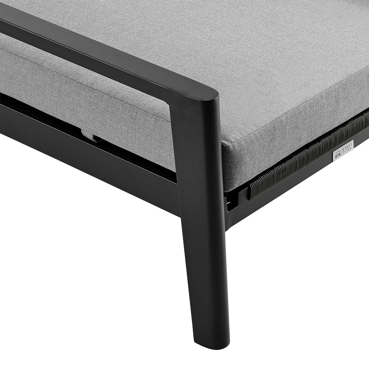 Cayman - Outdoor Patio Adjustable Chaise Lounge Chair In Aluminum With Gray Cushions