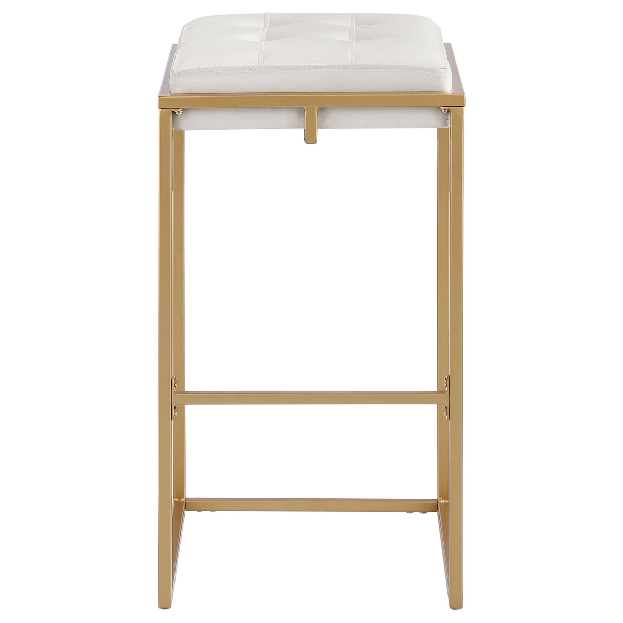 Soccoro - Square Tufted Cushion Stools (Set of 2) - Beige
