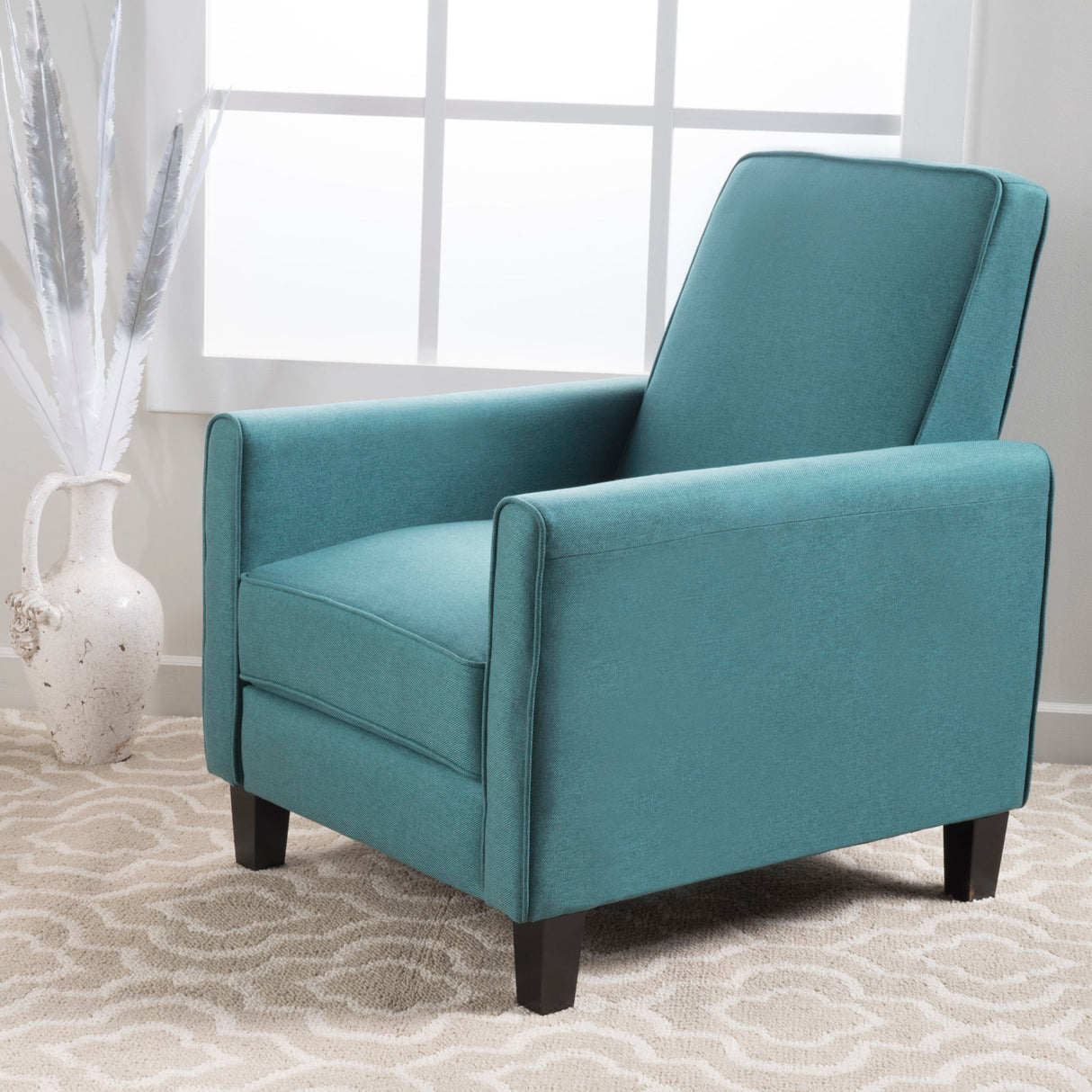 Upholstered Push Back Recliner Chair For Living Room