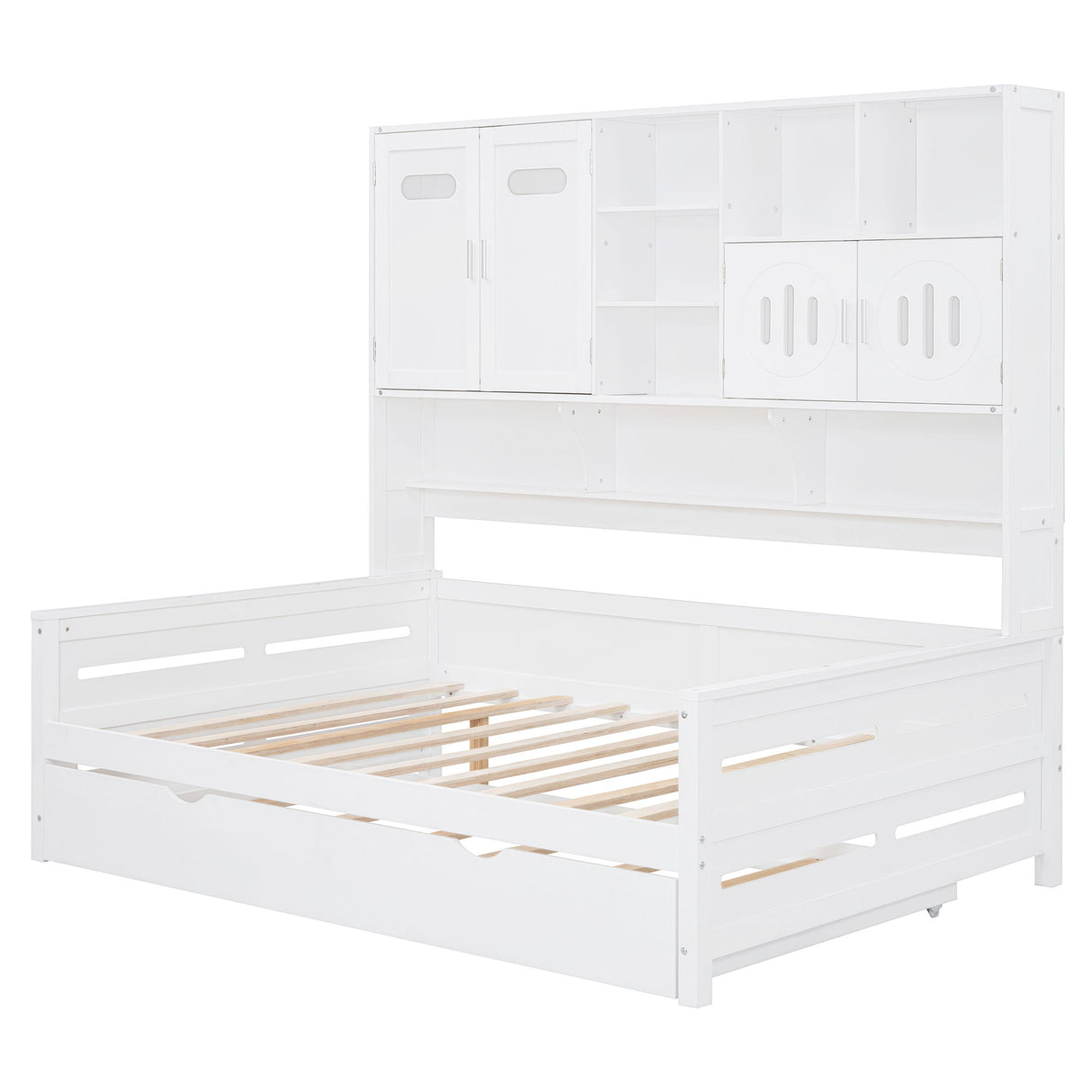 Daybed & All-In-One Cabinet And Shelf