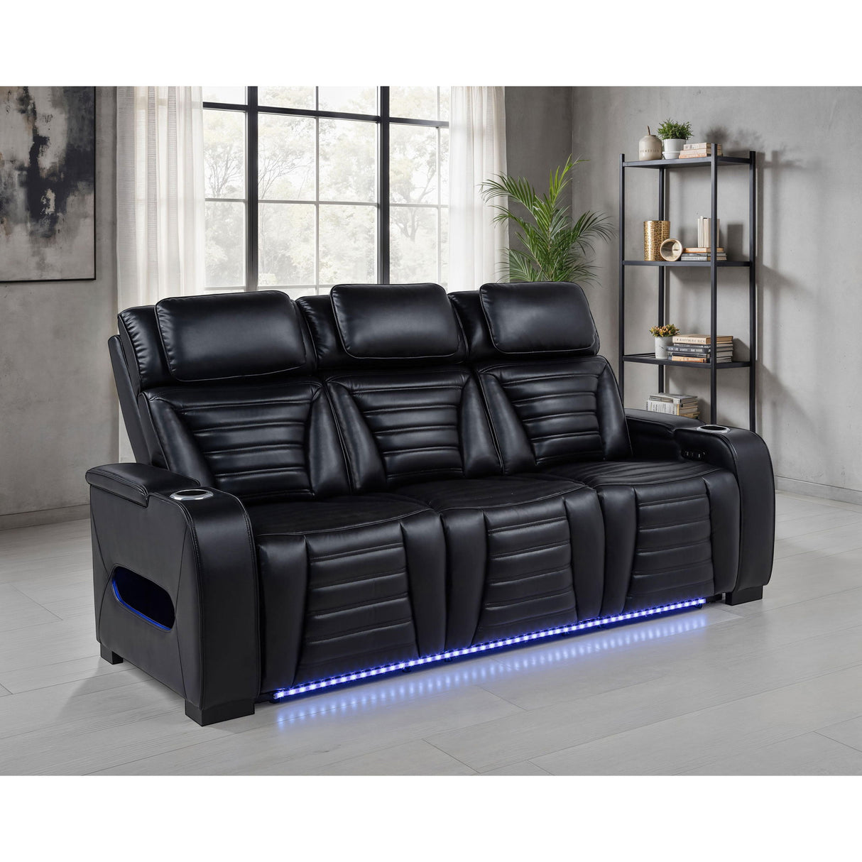 Isadora - Power Reclining Sofa With Dual Independent Recline - Black