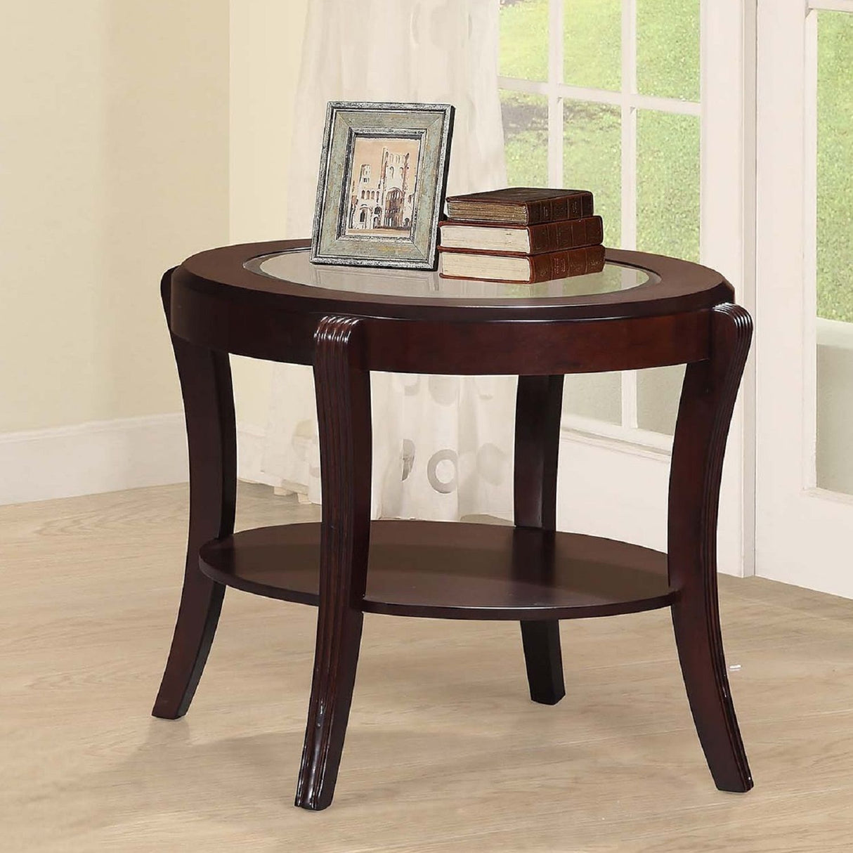 Table With Tempered Glass Shelf