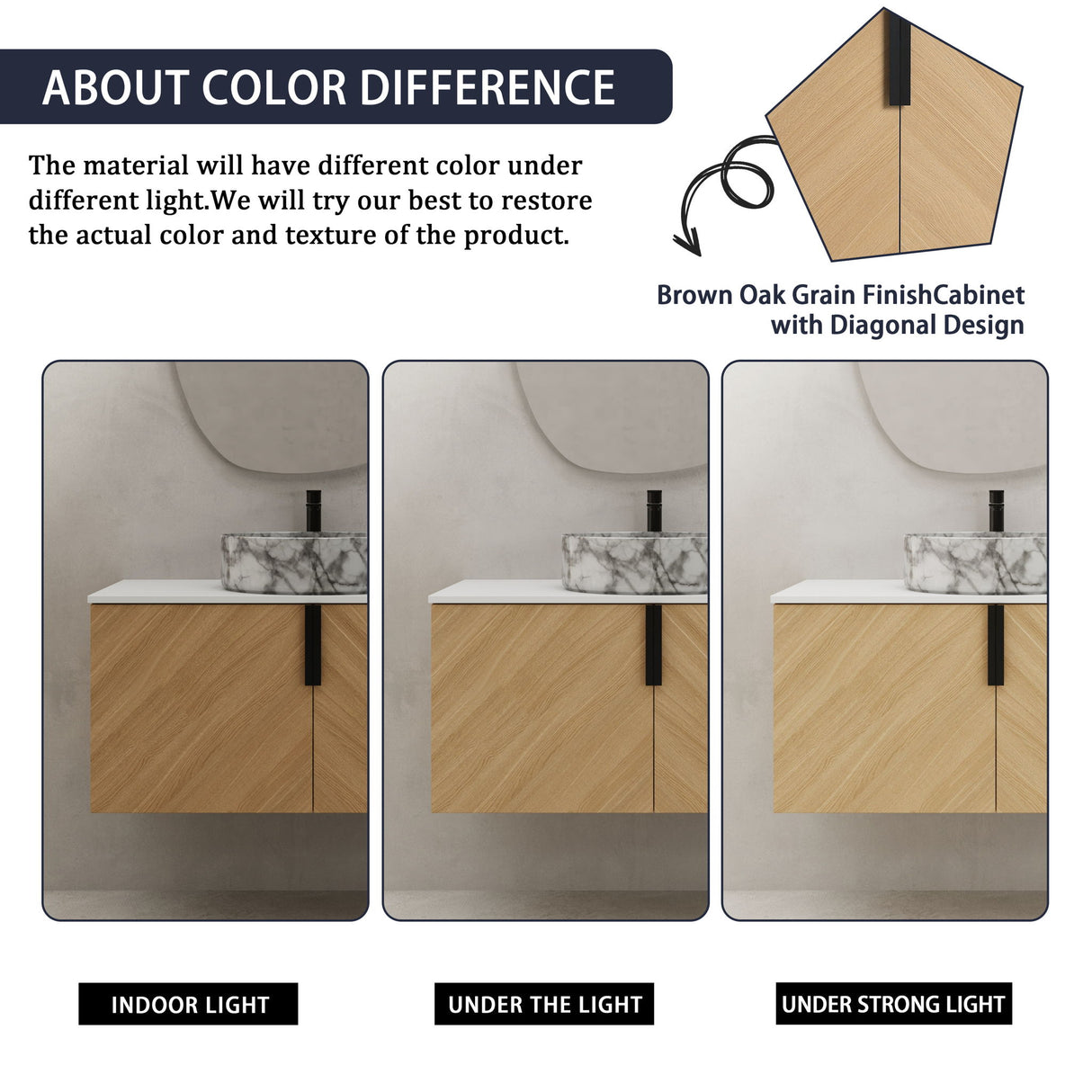 Wall Mounted Design Bathroom Vanity & Art Sink