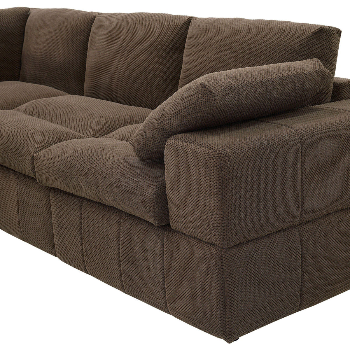 Sectional, Large Arms, Toss Pillows Included