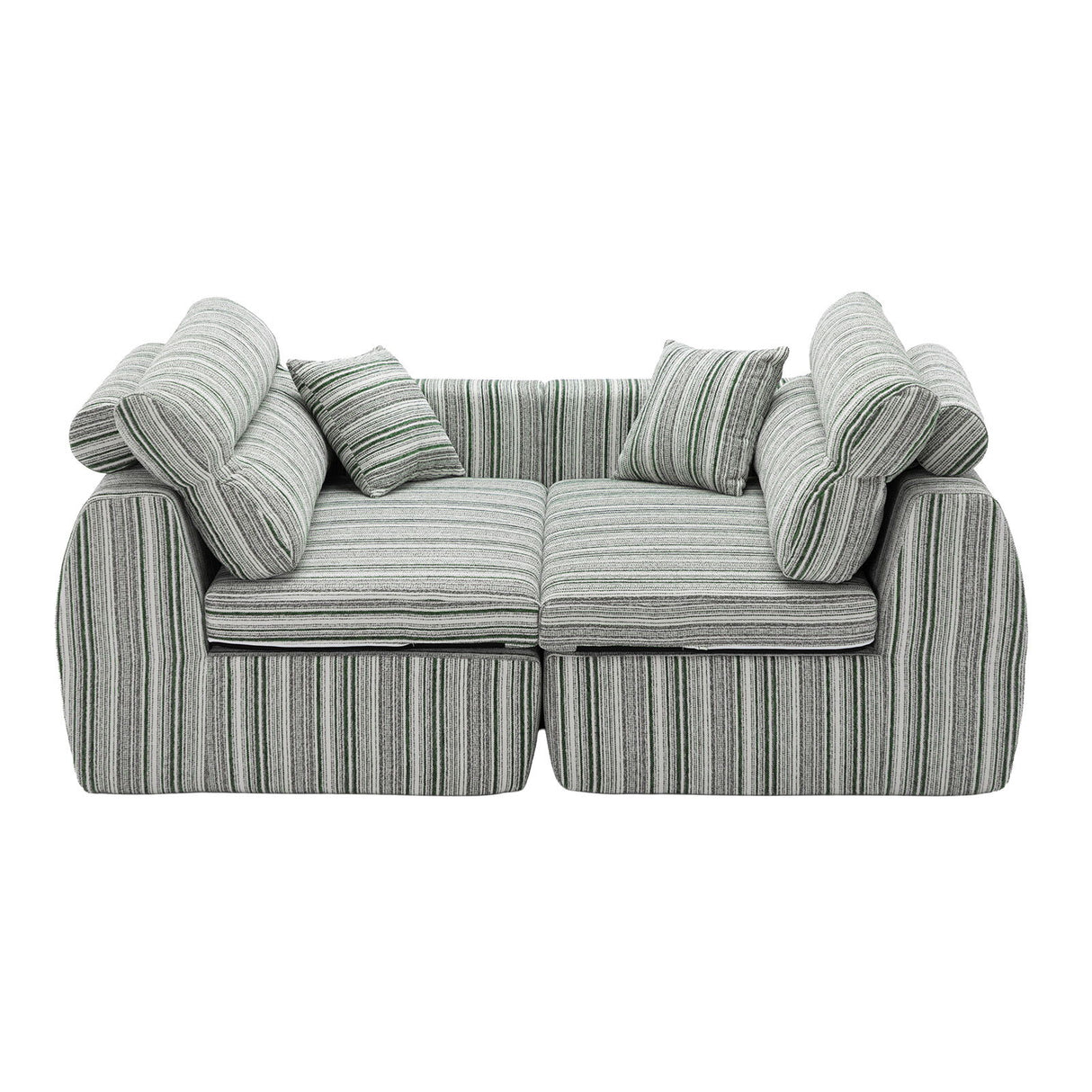 3 Seater, Couch With Throw Pillows For Living Room