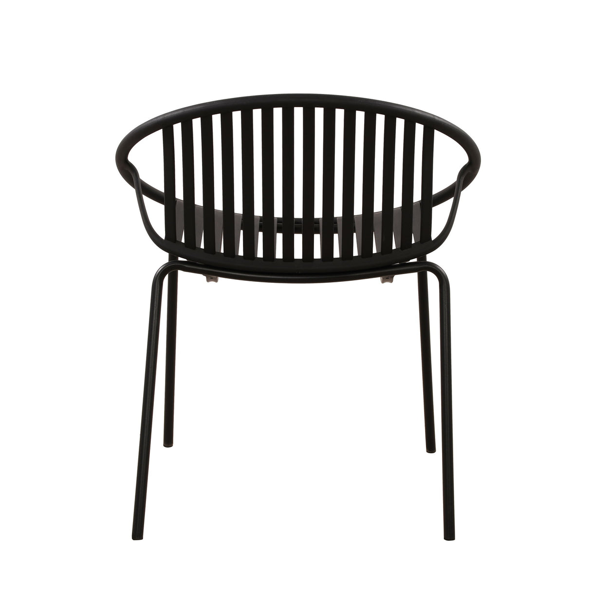 7 Piece Outdoor Modern Dining Set With Stackable Chairs