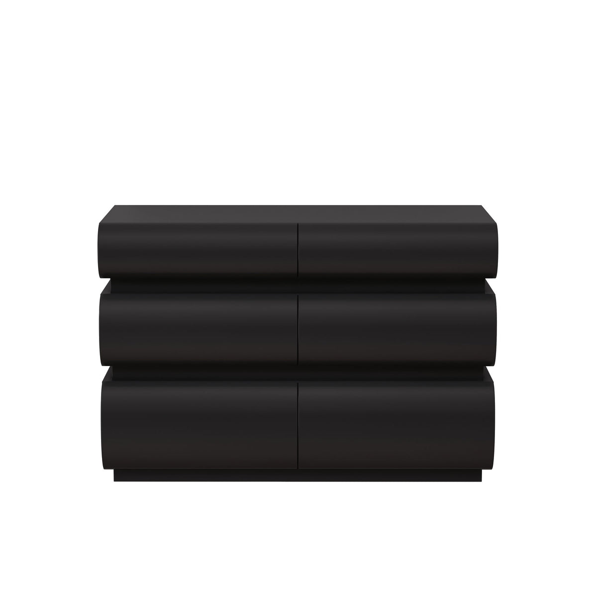 Minimalist Modern 6 Drawer Dresser, Handle Free Design With Wide Storage