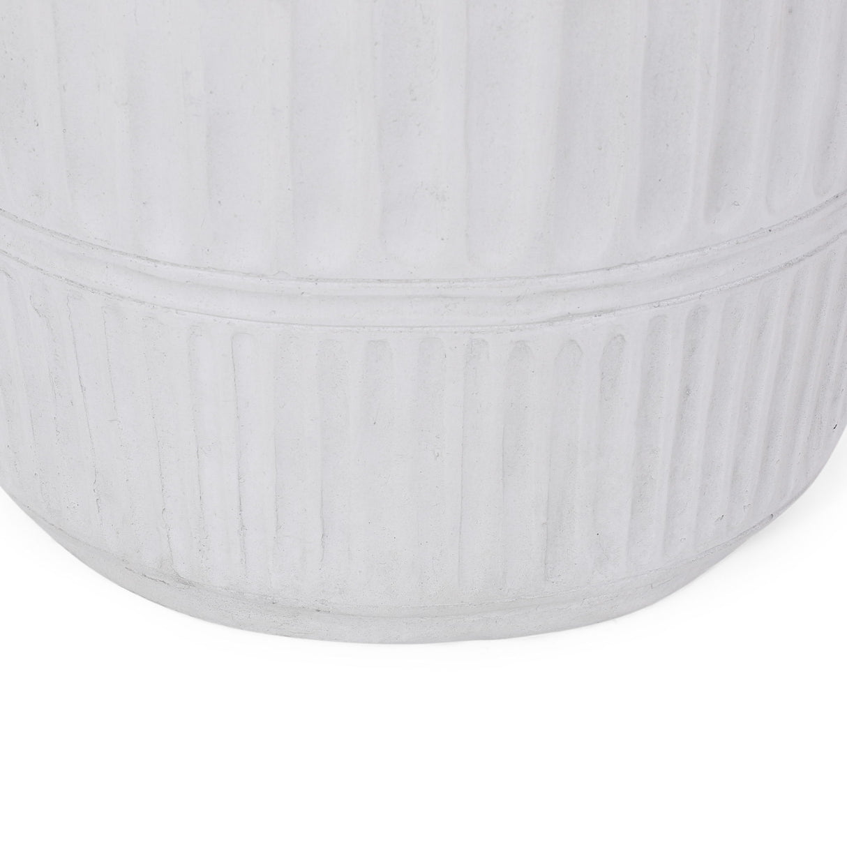 Outdoor Patio End Table - Antique White