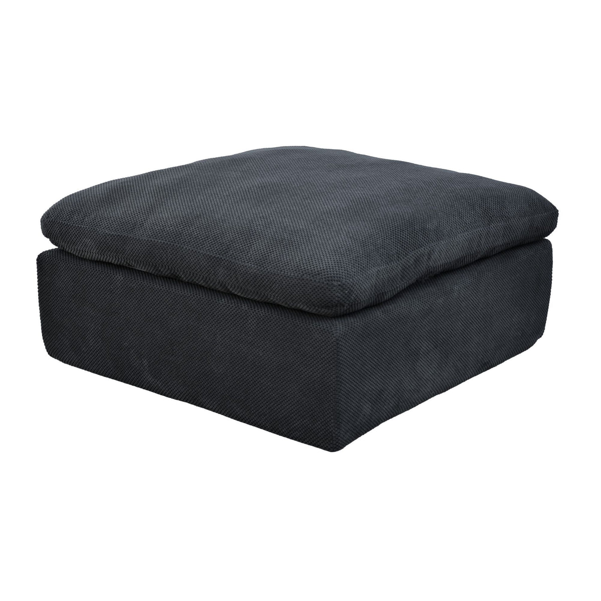 Full Compressed Ottoman - Dark Gray