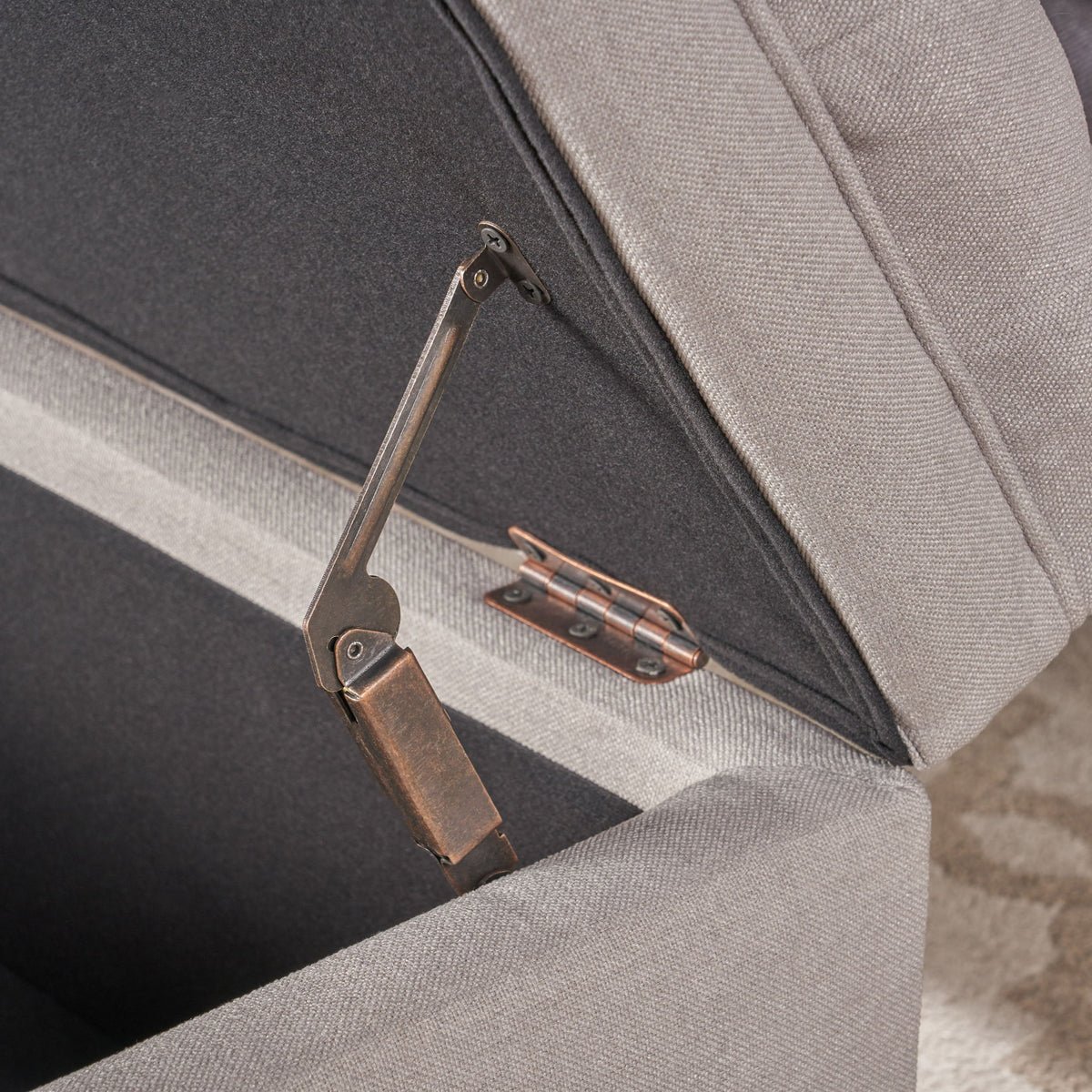 Juliana - Storage Ottoman With Birch Legs