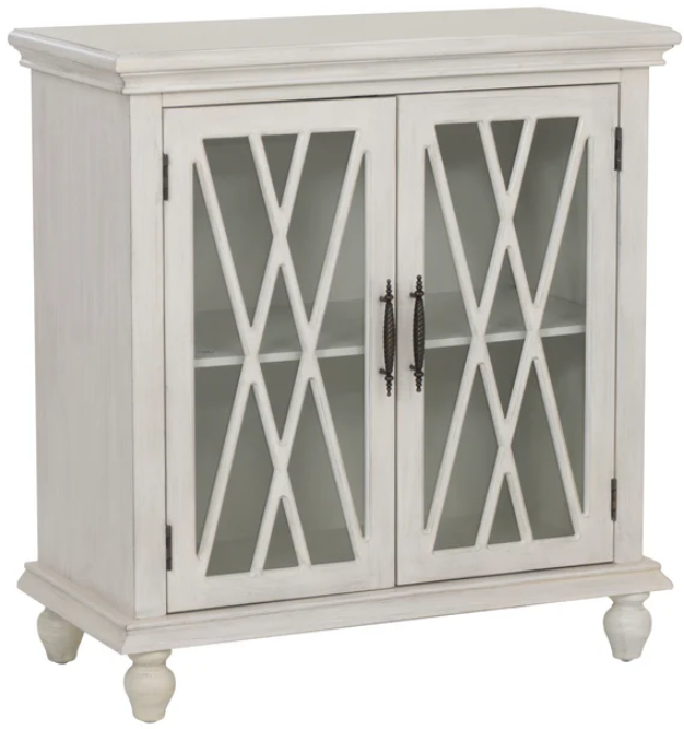Slade Creamy White 2-Door Cabinet
