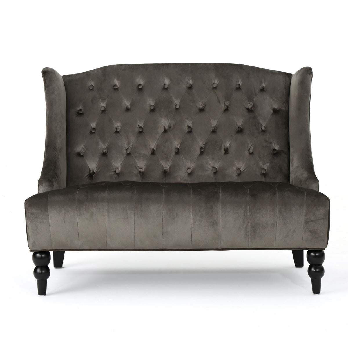 Nurturing - Upholstered Loveseat With Wing Back And Diamond Tufting