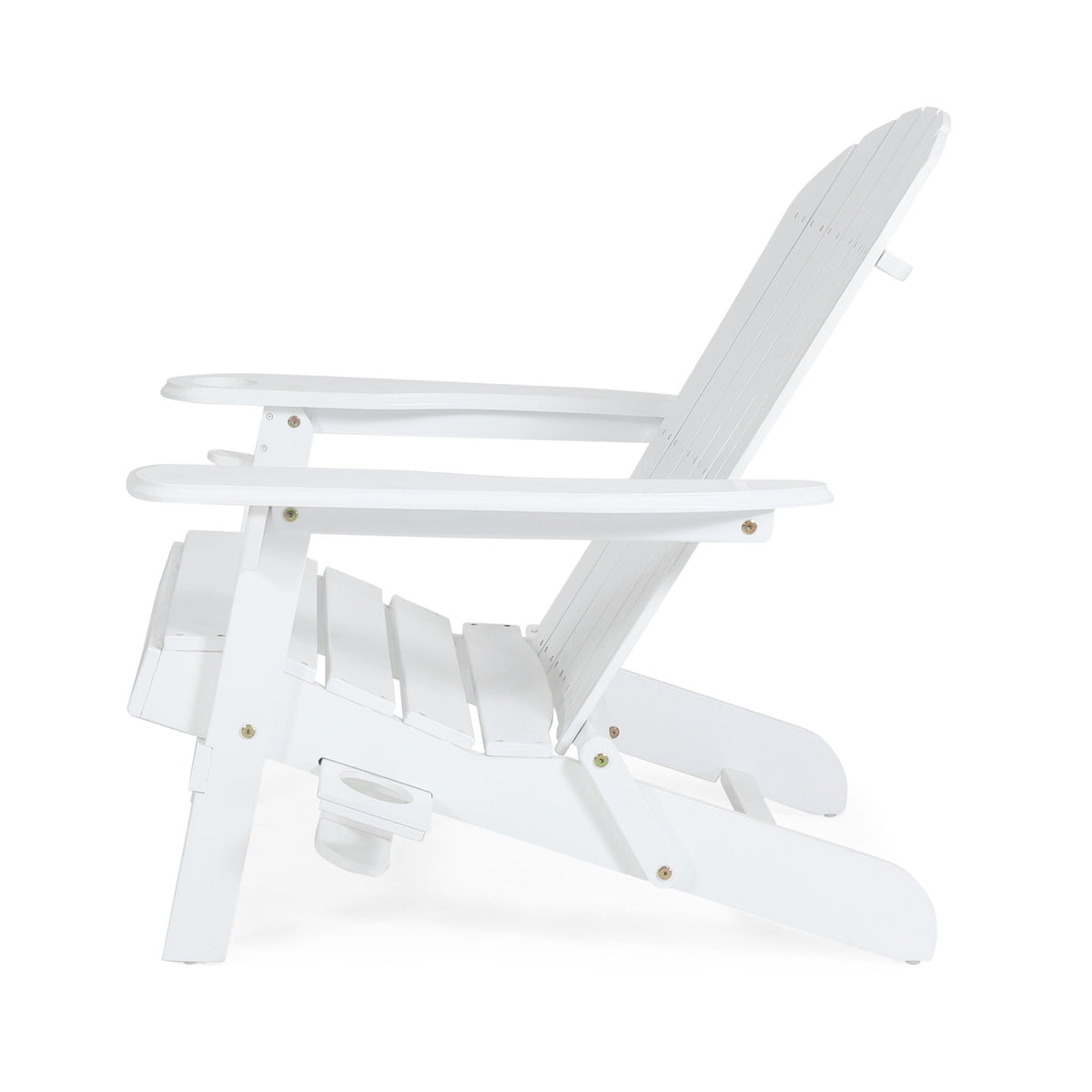 Zenithia - Outdoor Foldable Adirondack Chair With 2 Cup Holders