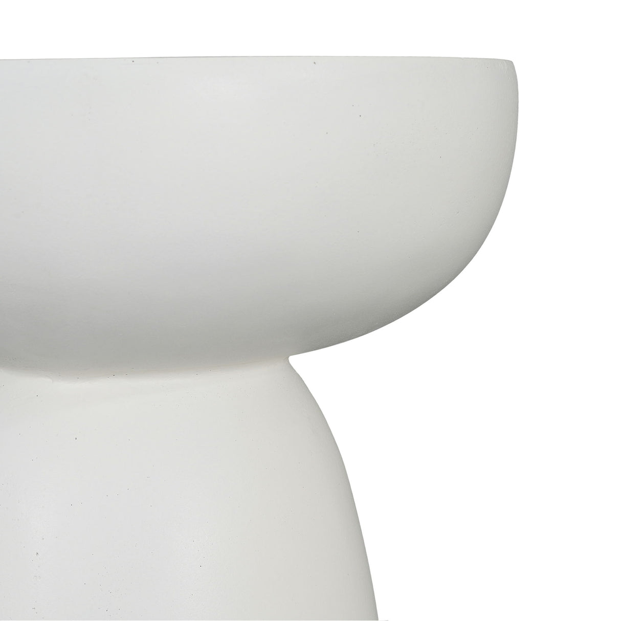 Magnesium Oxide Plant Stand - White
