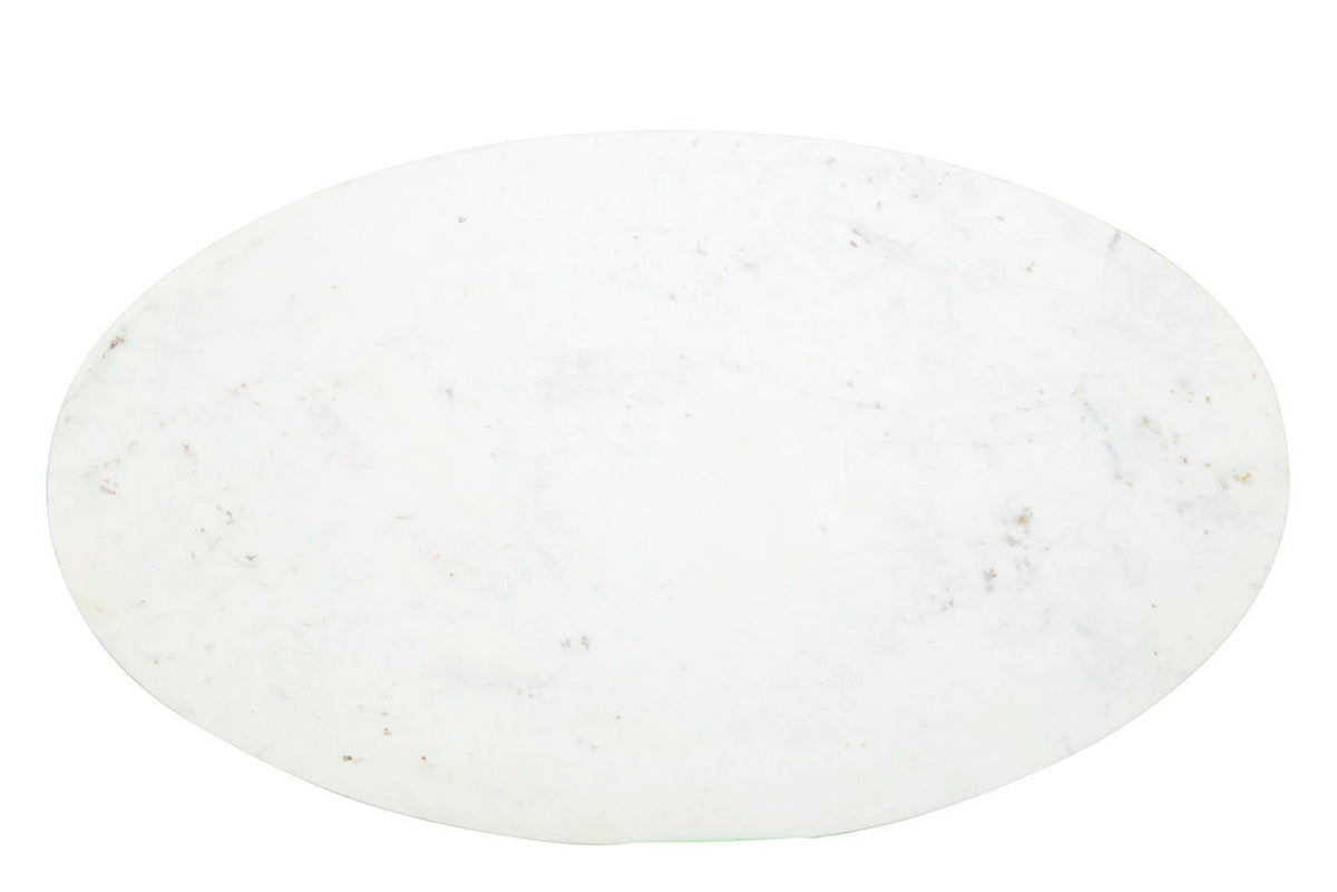 Opal - Coffee Table - Dark Brown / White