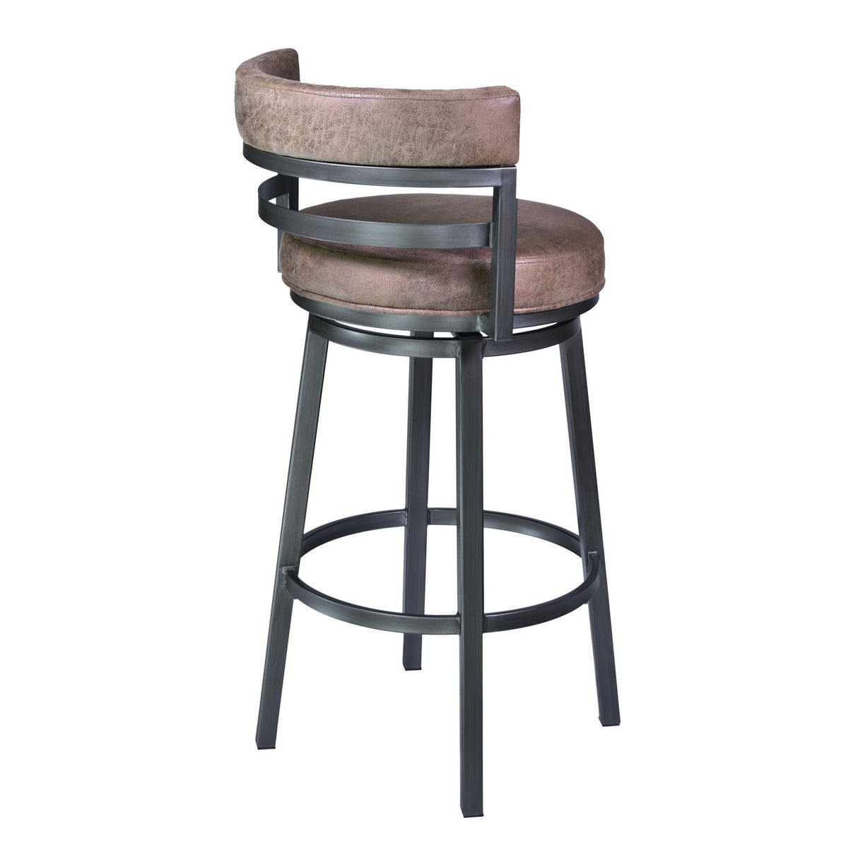 Madrid - 26" Barstool - Mineral Finish With Bandero Tobacco Upholstery