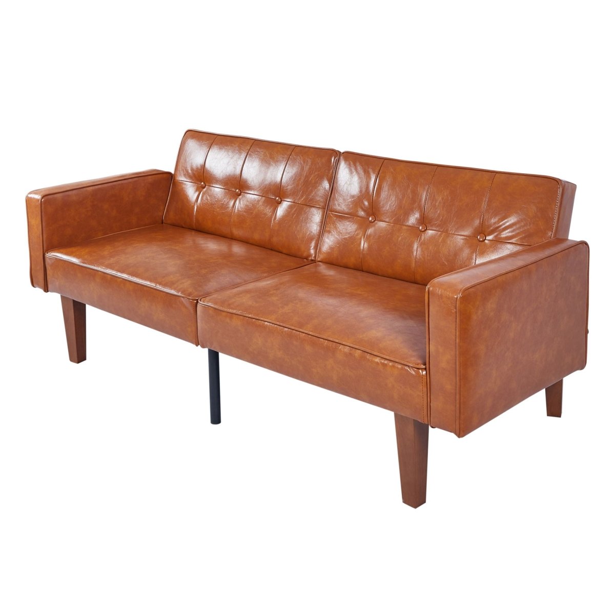 3 Position Split Back Futon Sofa Bed For Living Room - Futon Sofas available at Alpine Outlets in Denver
