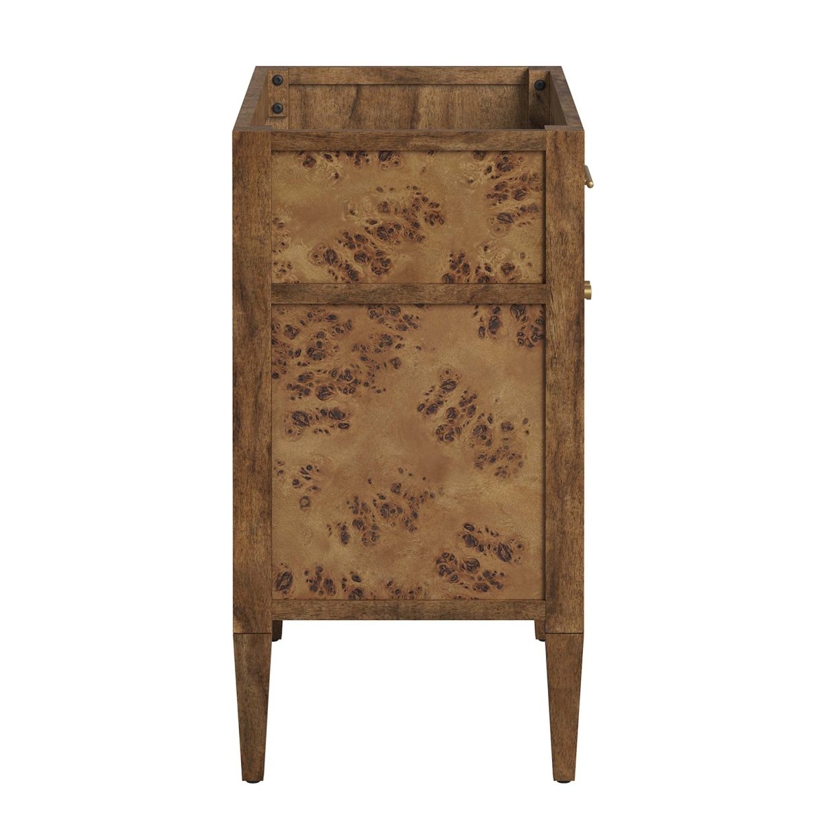 30" Brown Wood Bathroom Vanity Cabinet (Sink Basin Not Included) - Bathroom Fixtures - Alpine Outlets