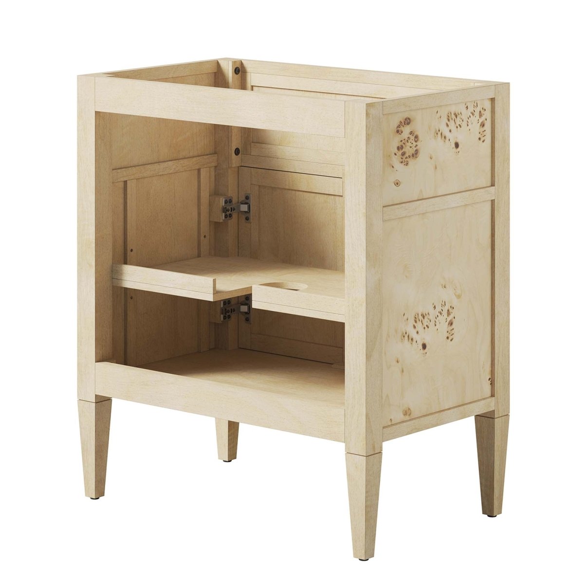30" Burgundy Wood Bathroom Vanity Cabinet (Sink Basin Not Included) - Bathroom Fixtures - Alpine Outlets
