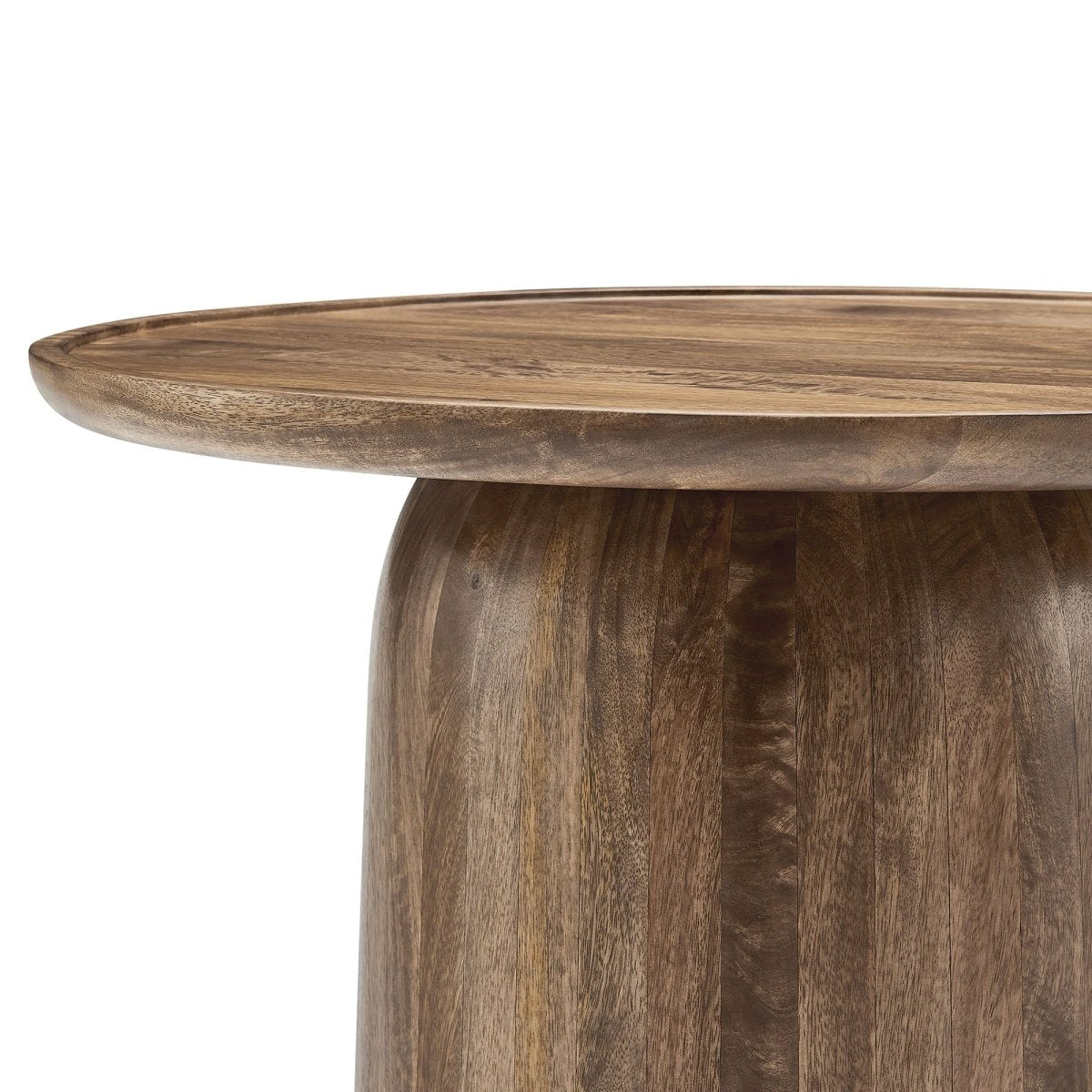 30 Inch Timeless Round Solid Mango Wood Coffee Table - Coffee Tables available at Alpine Outlets in Denver