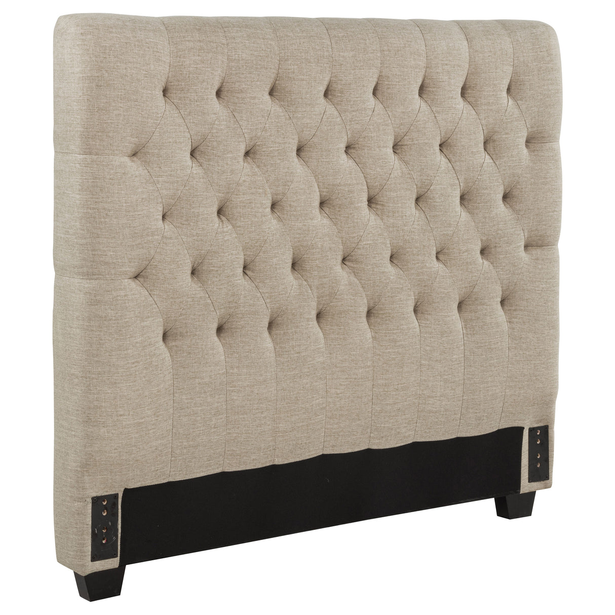 Chloe Upholstered Full Panel Headboard in Oatmeal