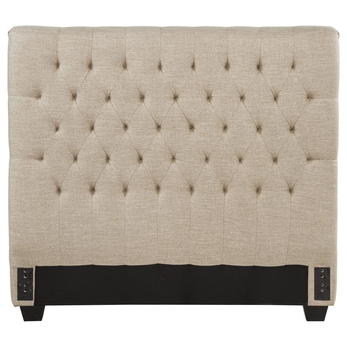 Chloe Upholstered Full Panel Headboard in Oatmeal