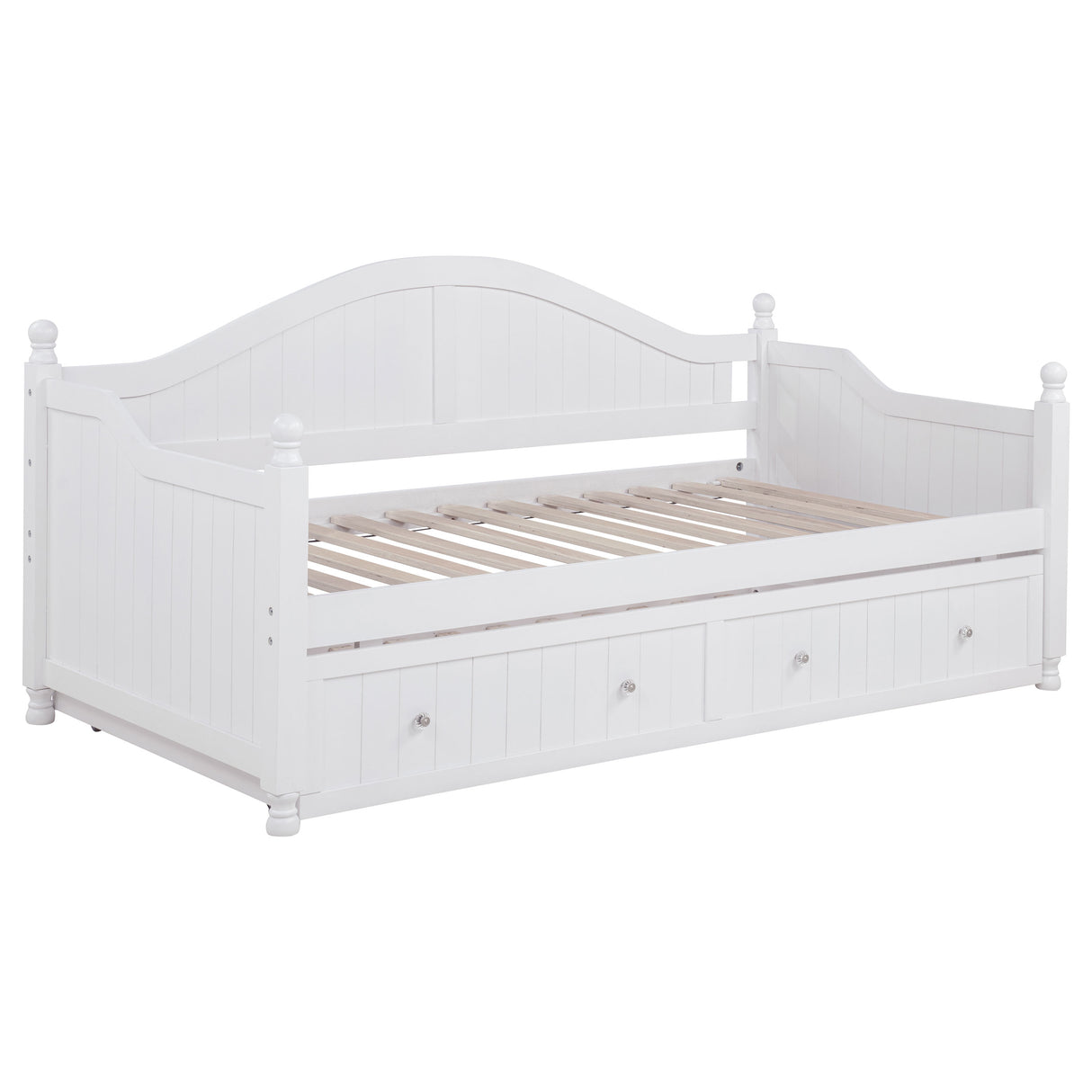 Julie Ann Wood Twin Daybed with Trundle - White