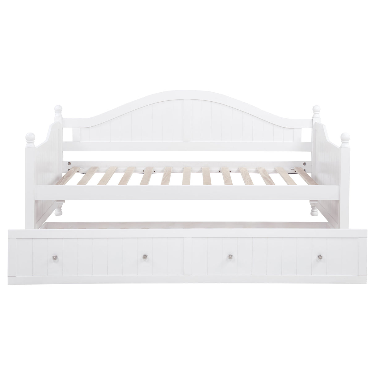 Julie Ann Wood Twin Daybed with Trundle - White