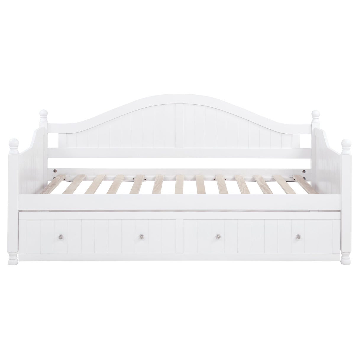 Julie Ann Wood Twin Daybed with Trundle - White
