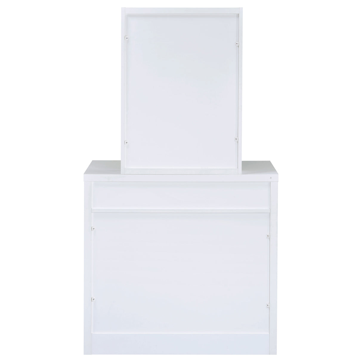Harvey Vanity Set with Lift-Top Stool - White