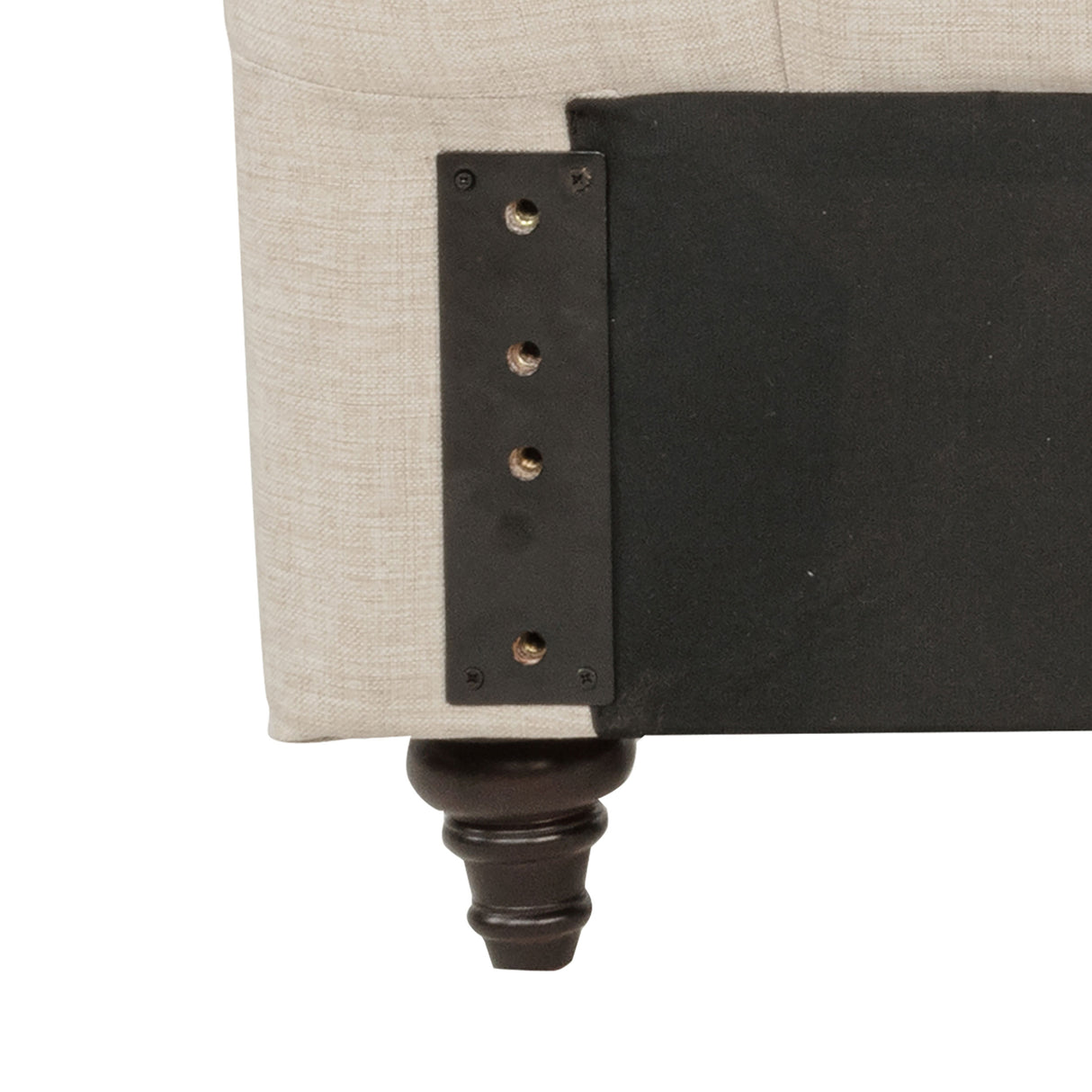 Devon 57-inch Upholstered Full Headboard in Beige