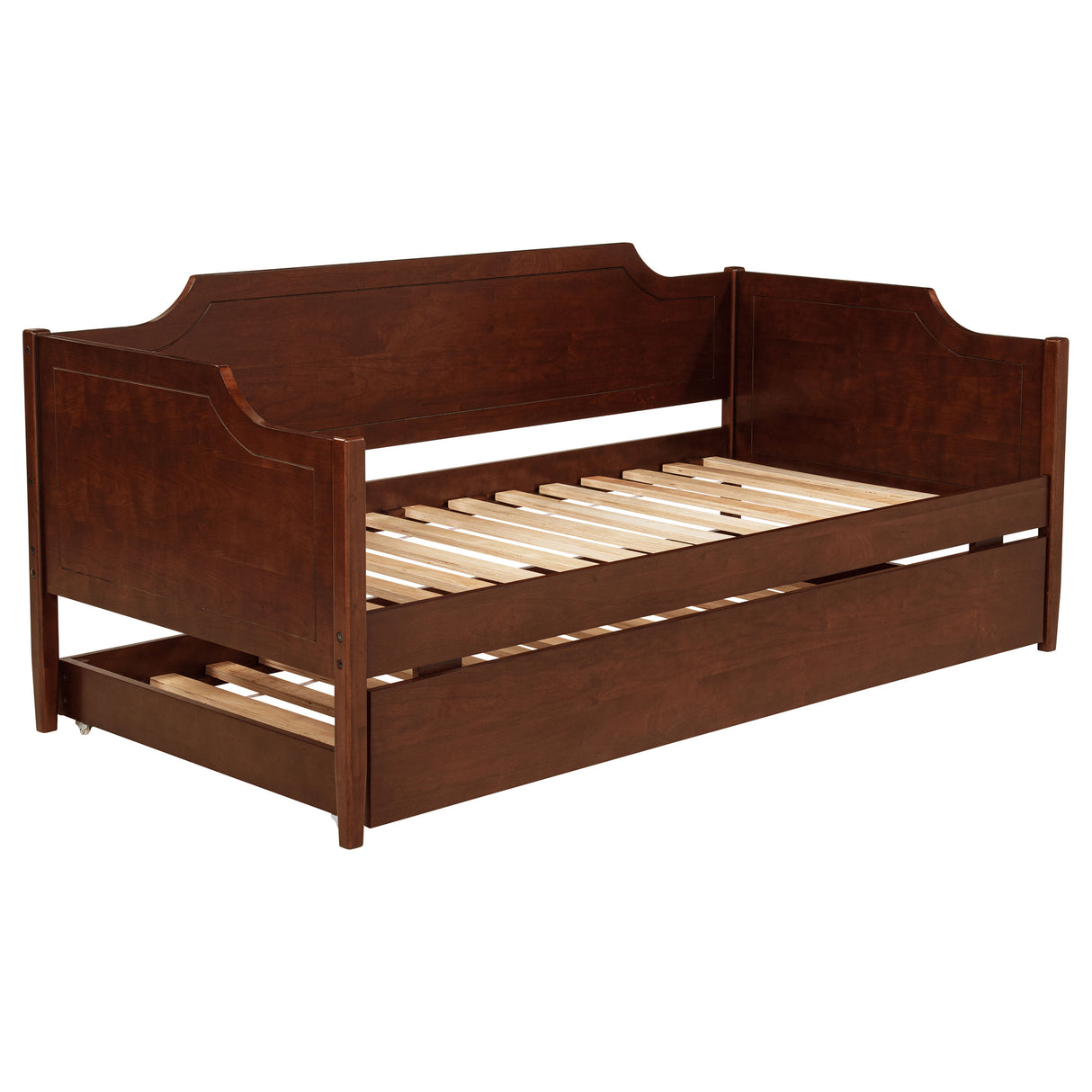 Redding Wood Twin Daybed With Trundle, Cherry