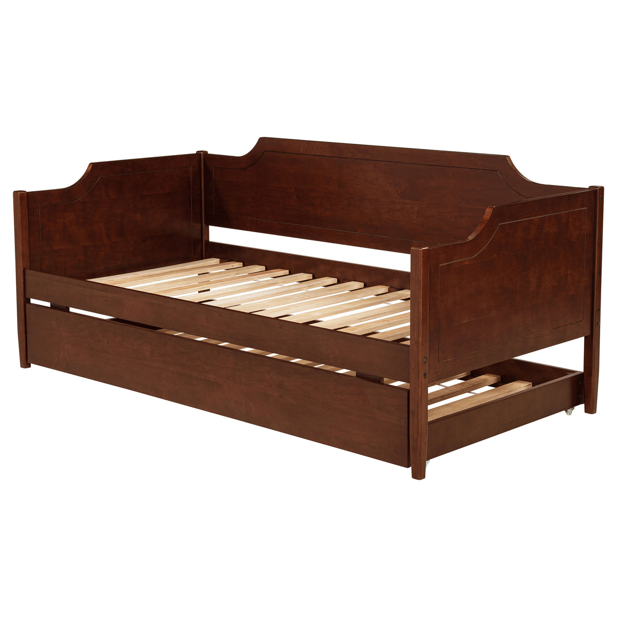 Redding Wood Twin Daybed With Trundle, Cherry