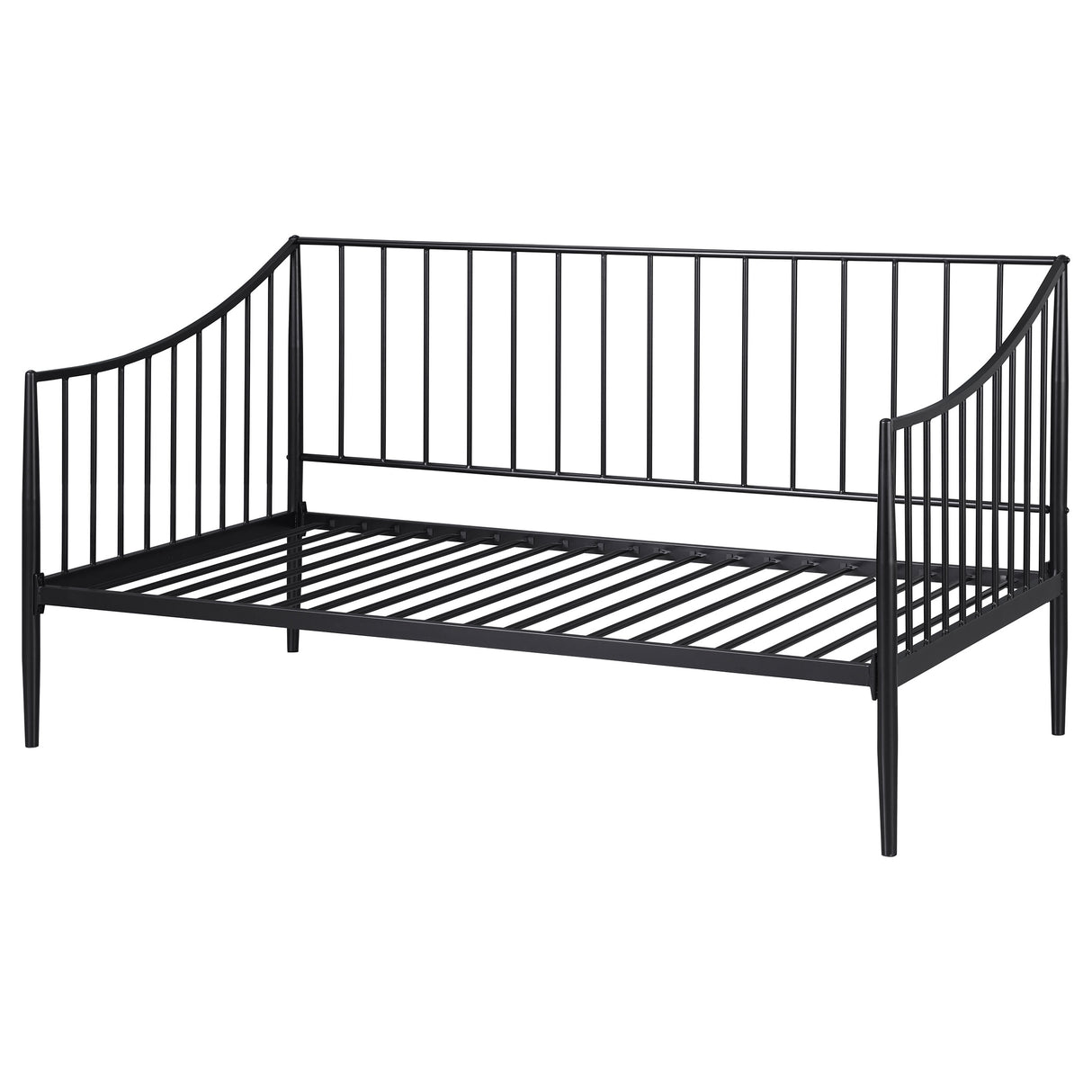 Newbury Metal Twin Daybed, Matte Black