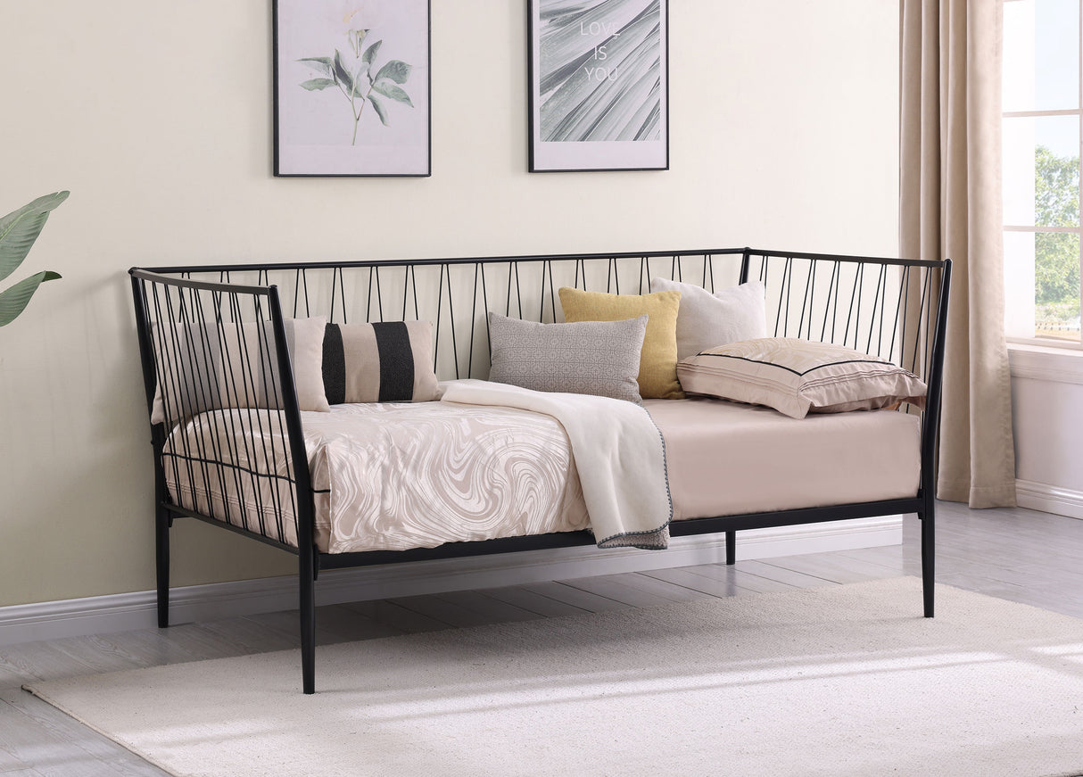 Richland Metal Twin Daybed, Matte Black