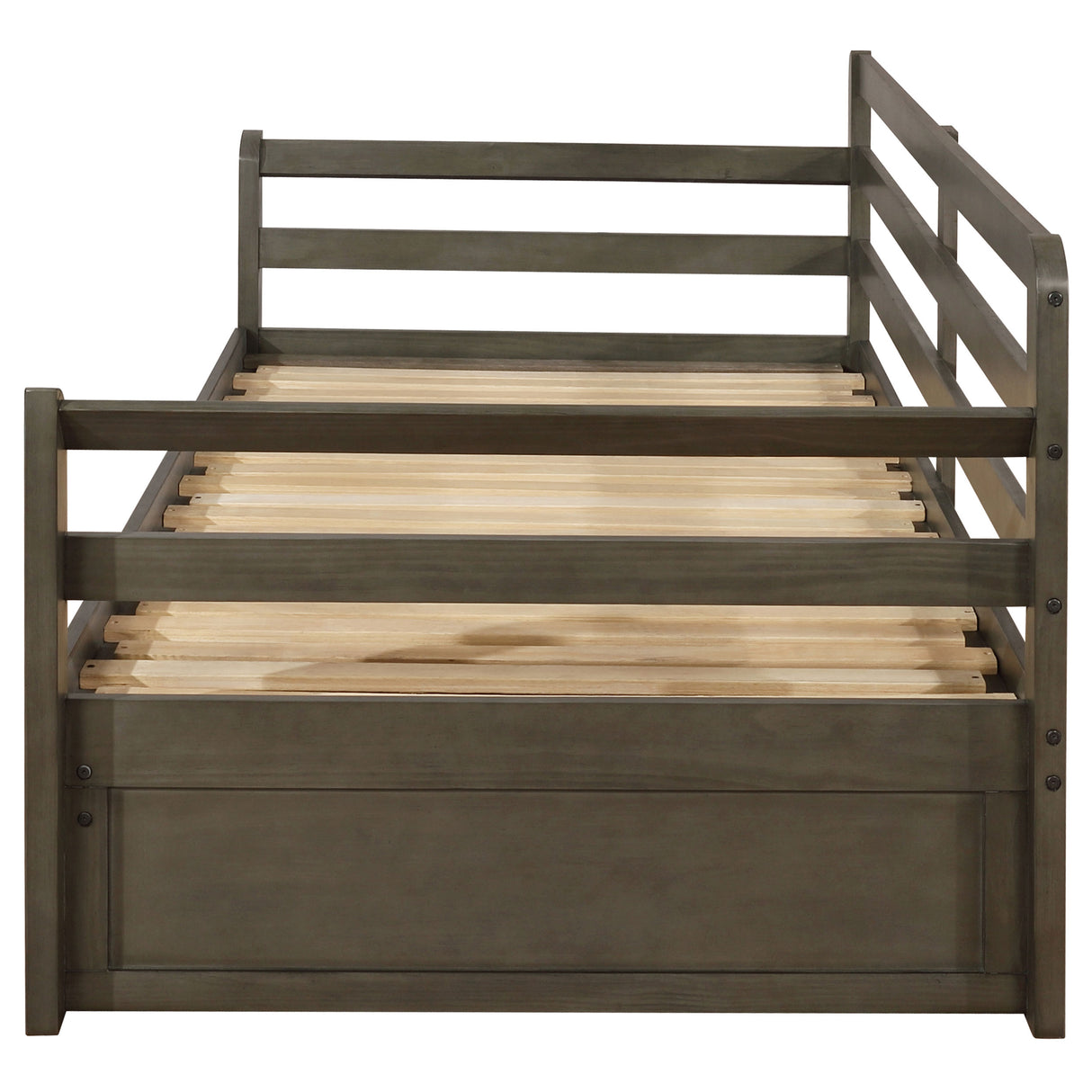Sorrento Twin XL Daybed with Trundle and Drawers, Grey