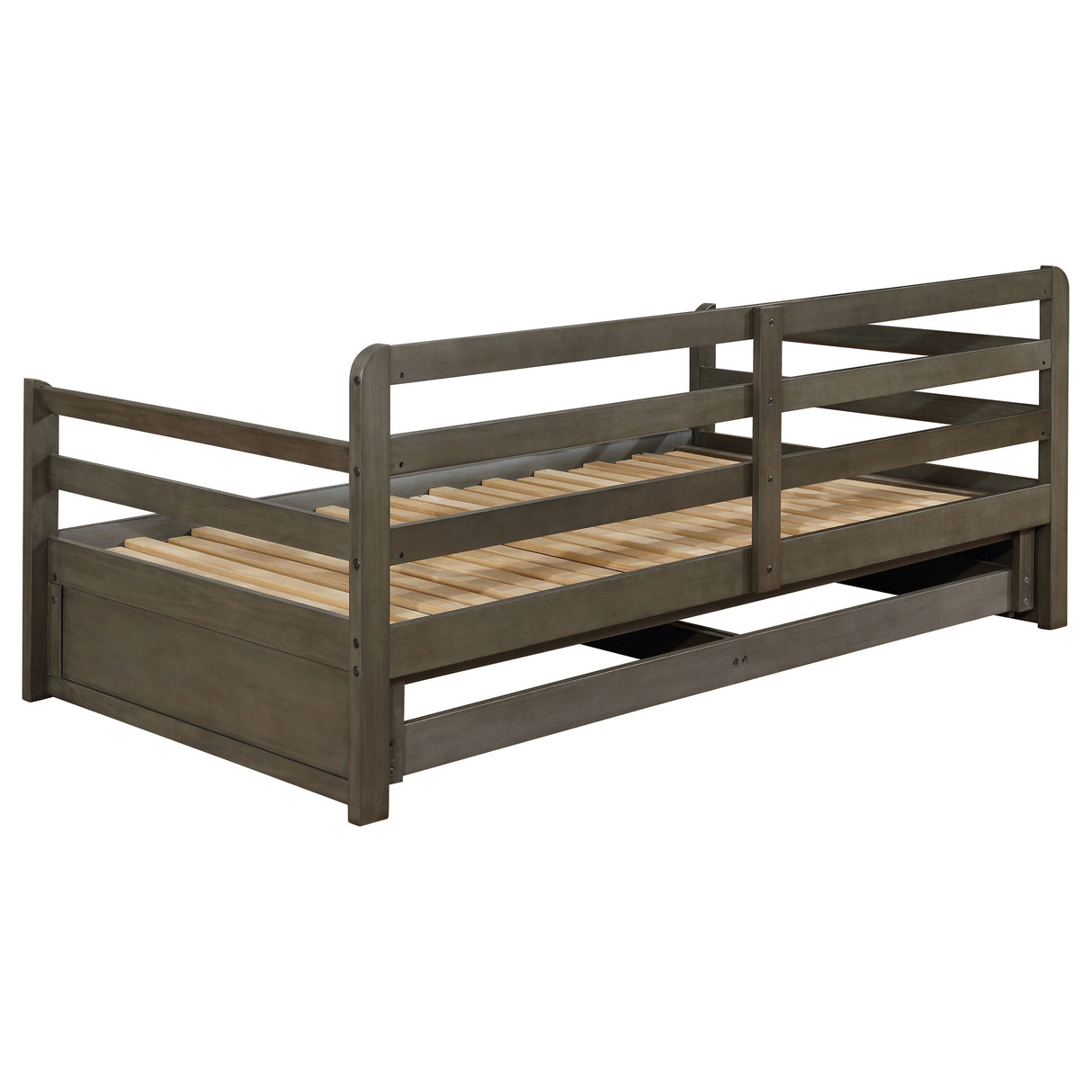 Sorrento Twin XL Daybed with Trundle and Drawers, Grey