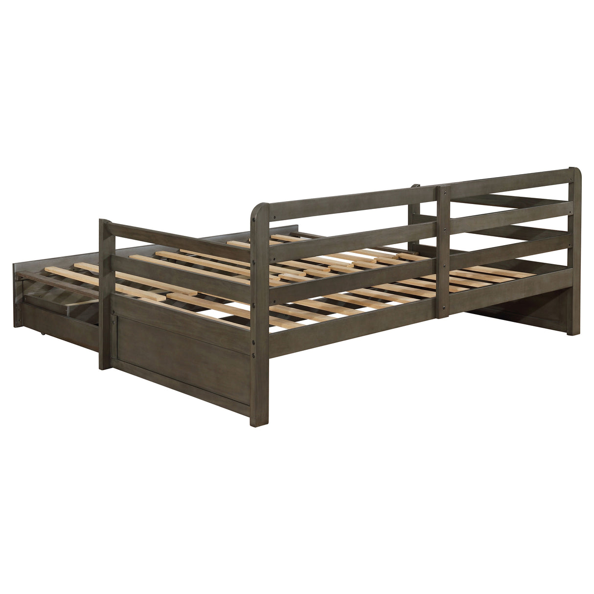 Sorrento Twin XL Daybed with Trundle and Drawers, Grey