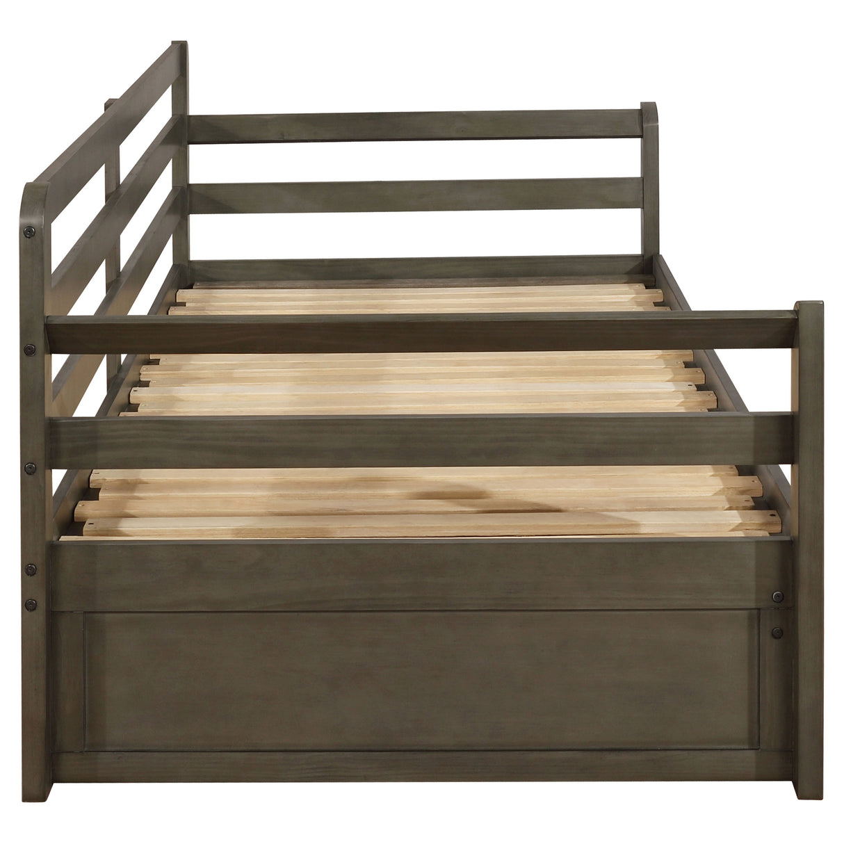 Sorrento Twin XL Daybed with Trundle and Drawers, Grey