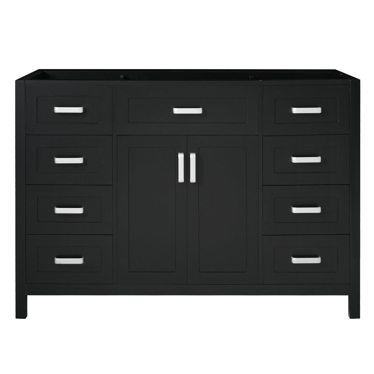 Bathroom Vanity Cabinet Only With 2 Soft Close Doors And 8 Drawers