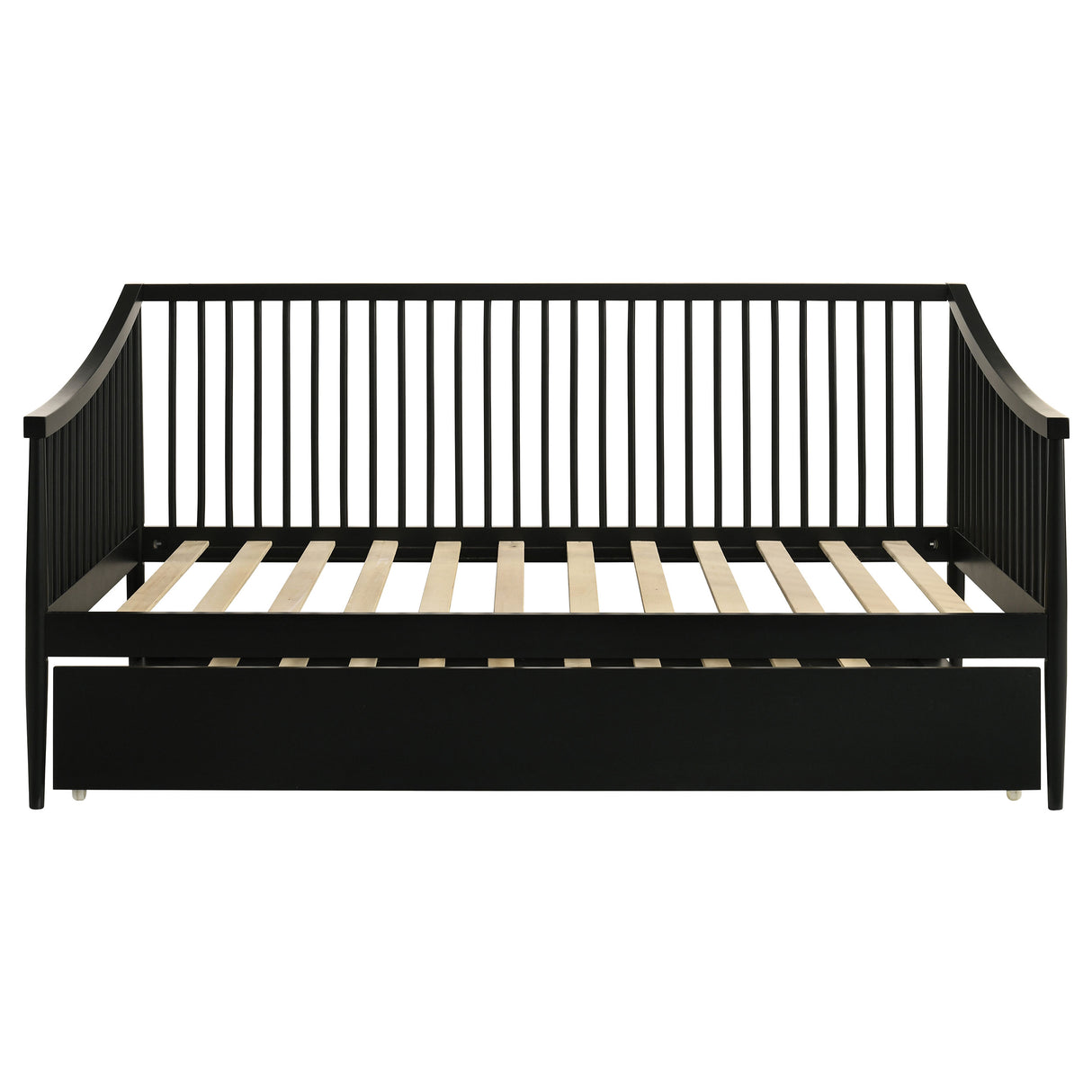 Delgado Windsor Twin Wood Daybed with Trundle, Black