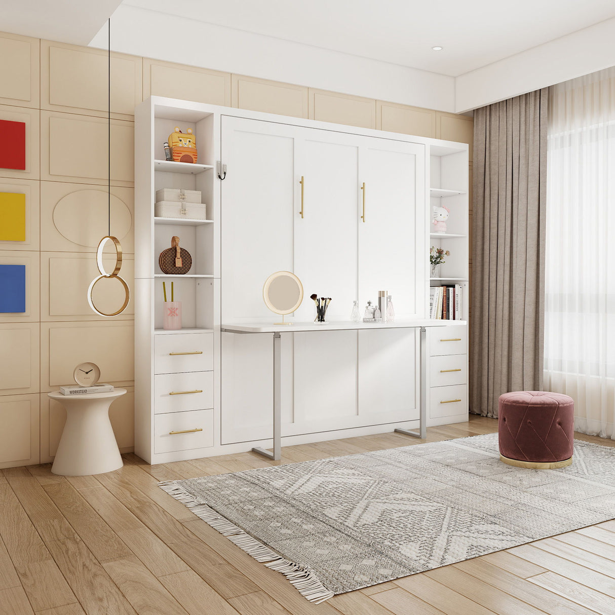 Multifunctional Vertical Murphy Wall Bed