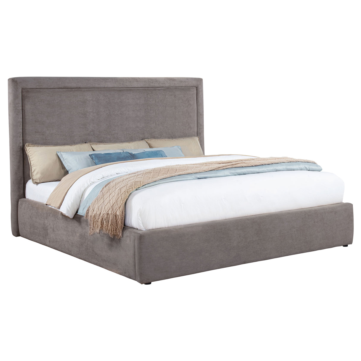 Lawson 54-Inch Eastern King Platform Bed in Mushroom