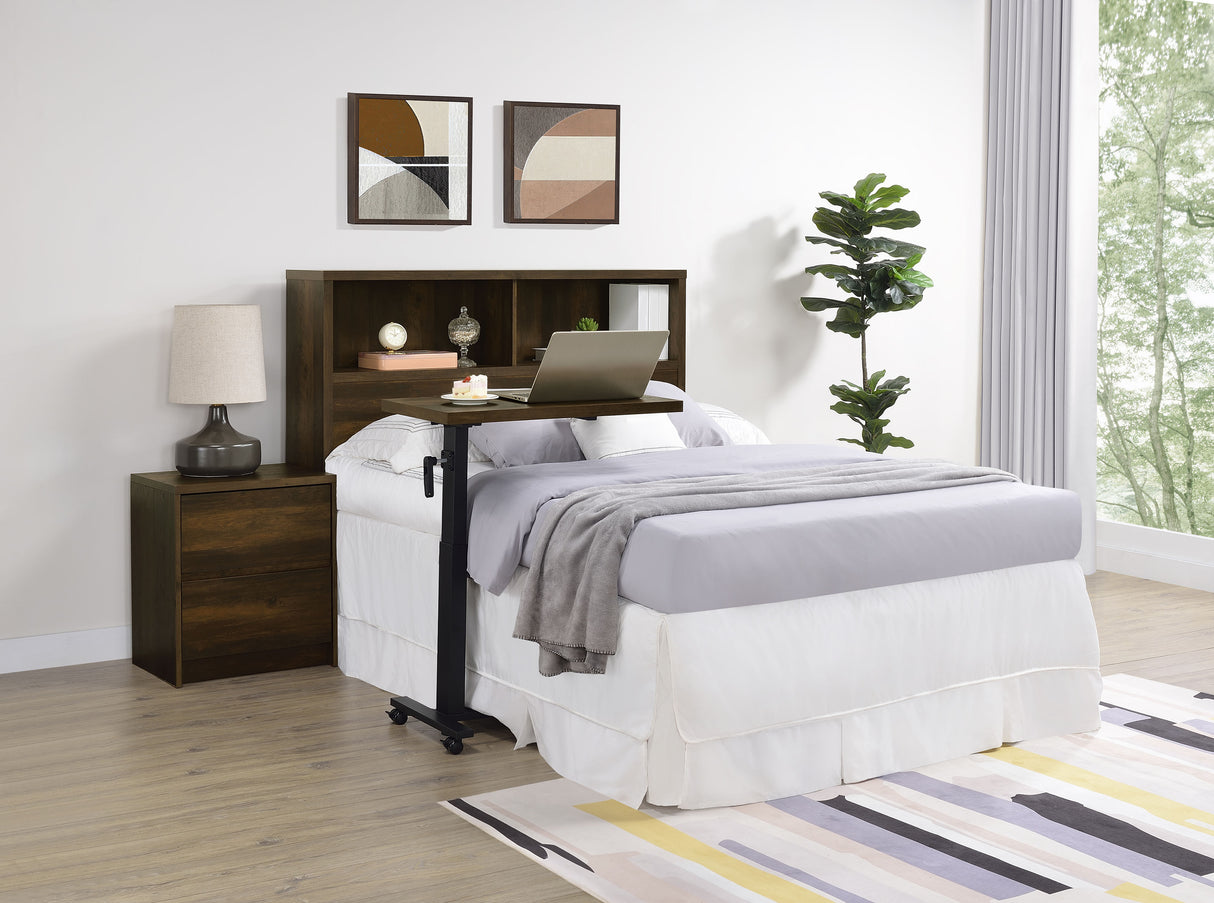 Westpark 49-inch Full Bookcase Headboard Dark Pine