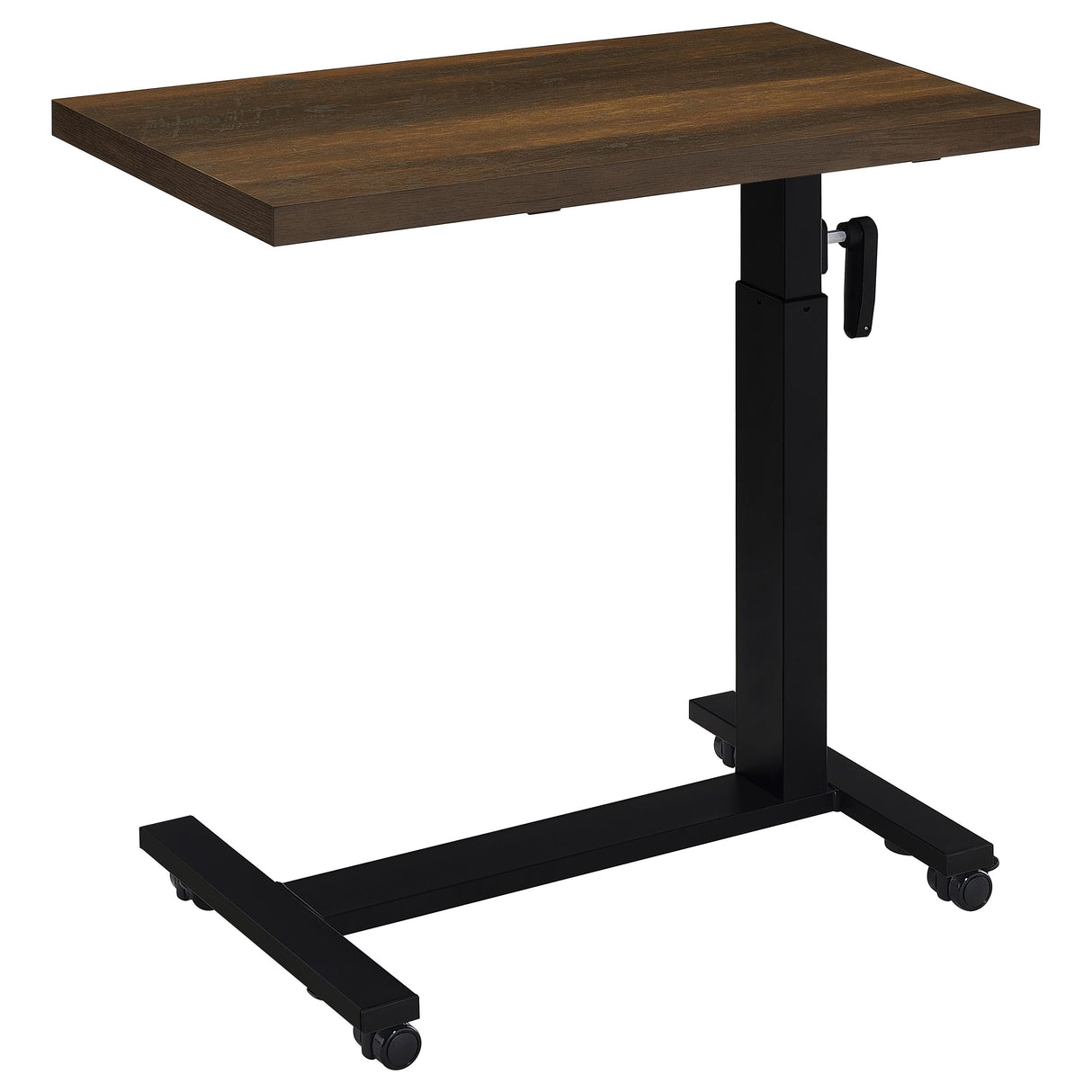 Westpark Height Adjustable Mobile C-Table, Dark Pine