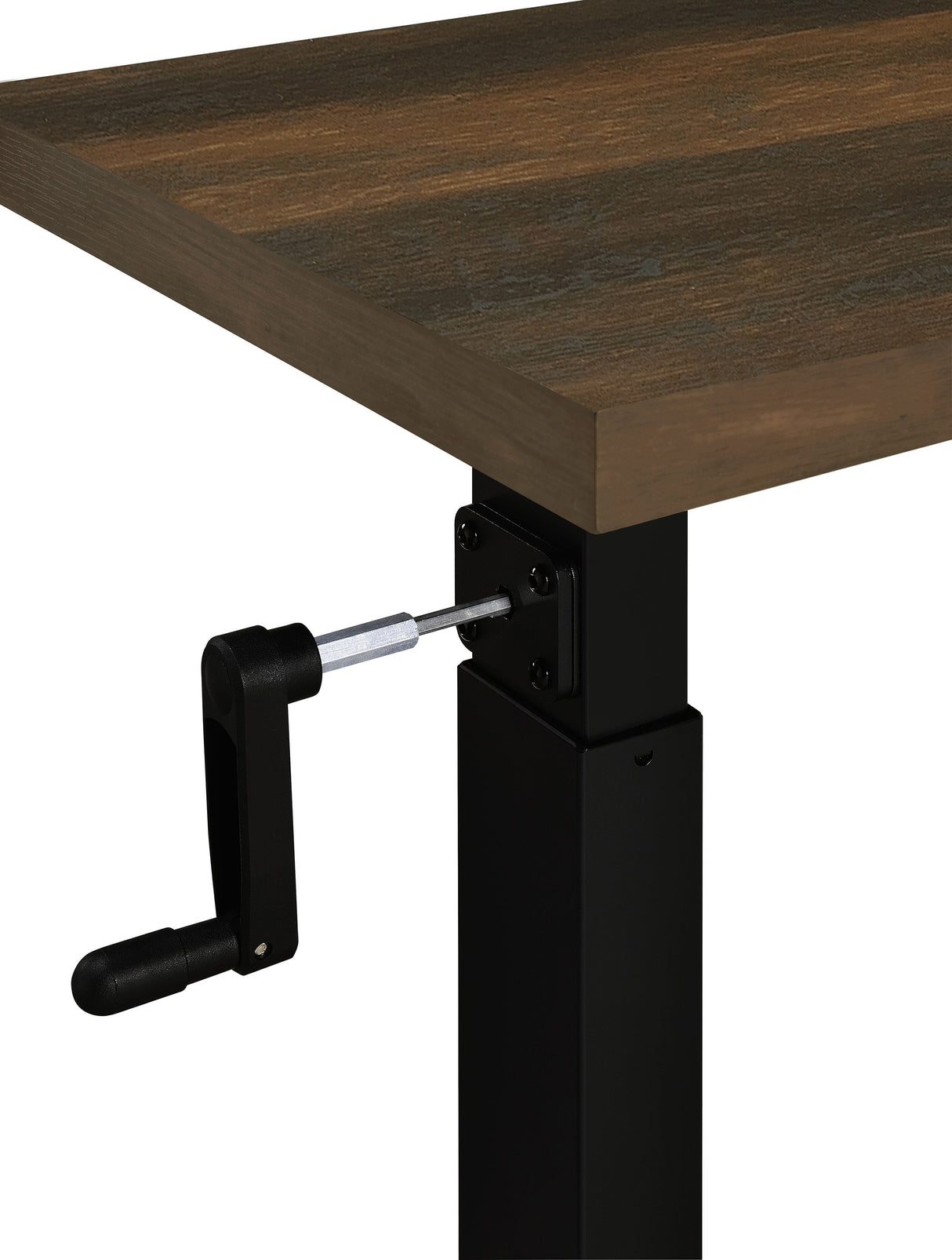 Westpark Height Adjustable Mobile C-Table, Dark Pine